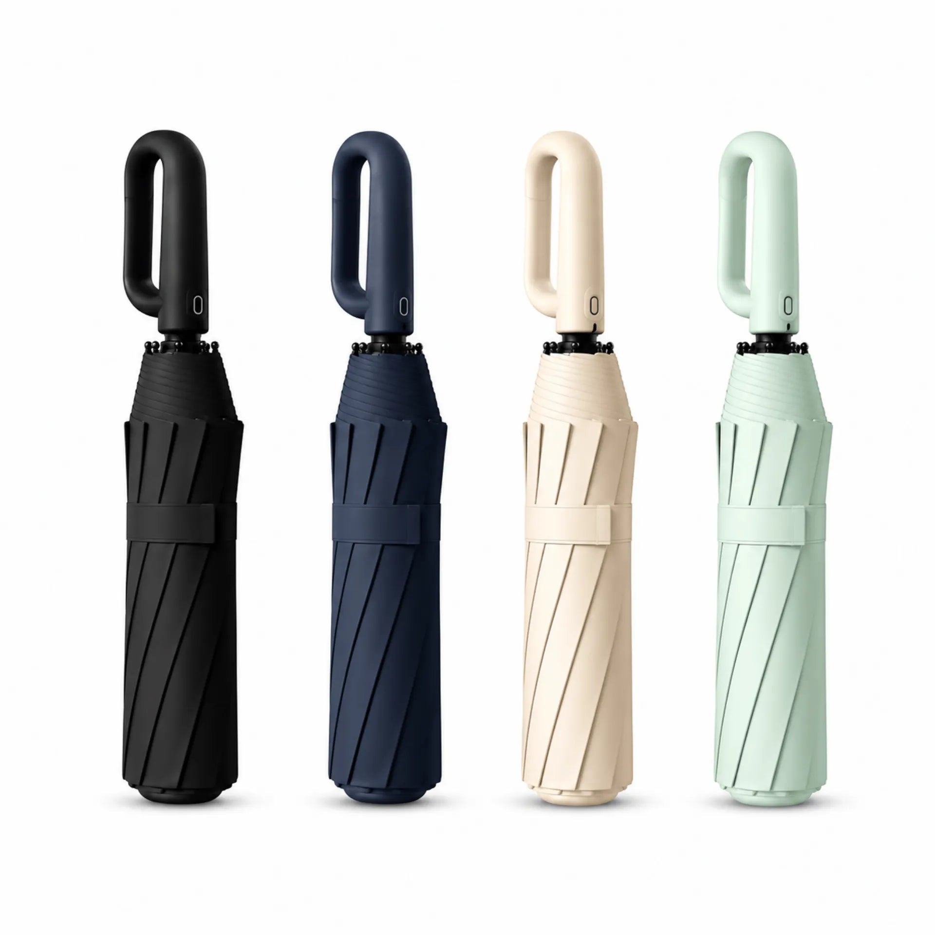 Sombrilla Con Mango Ergonómico Apertura Automática Impermeable Resistente Al Viento AE0178