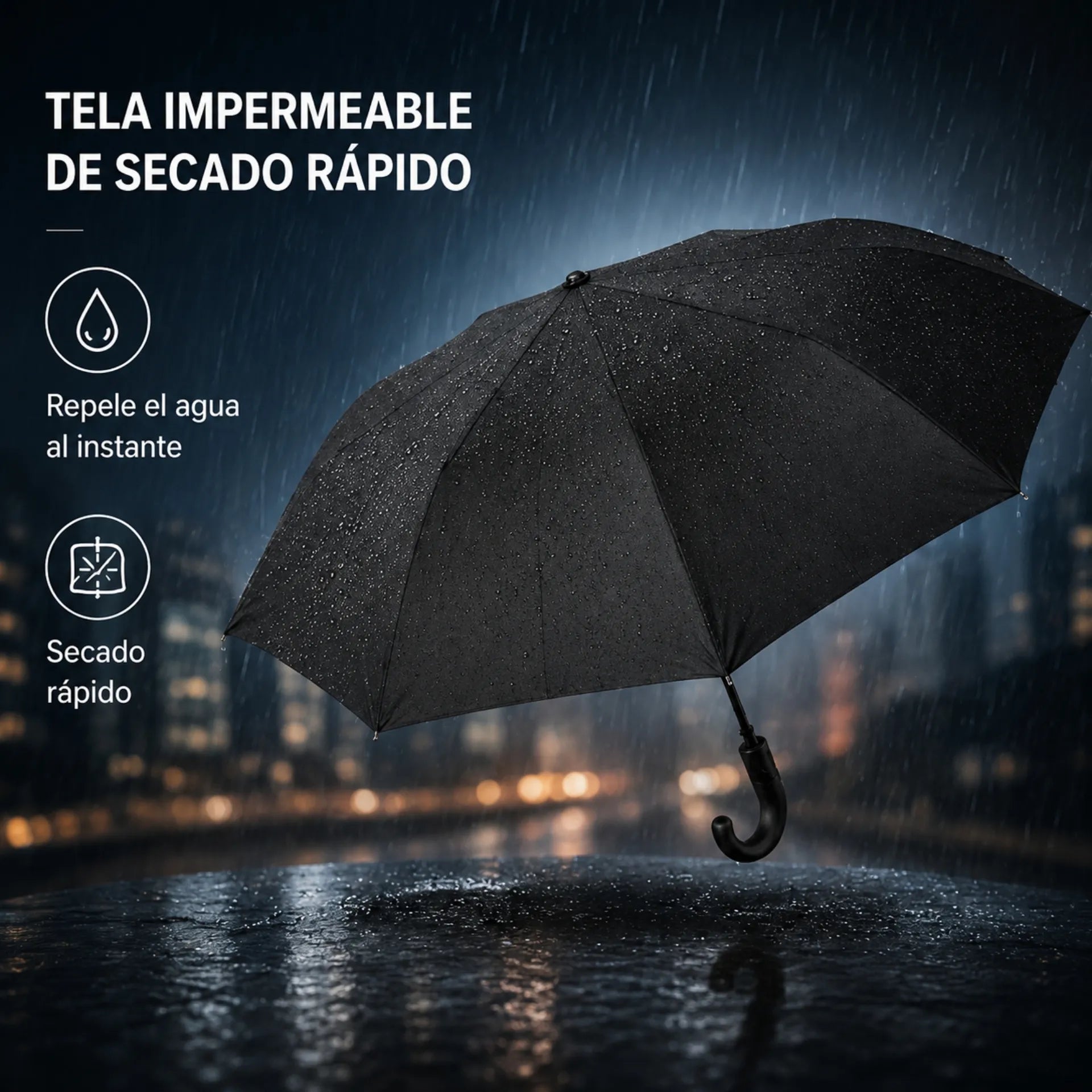 Sombrilla Automática Plegable Impermeable Con Apertura Y Cierre Automático X3005B