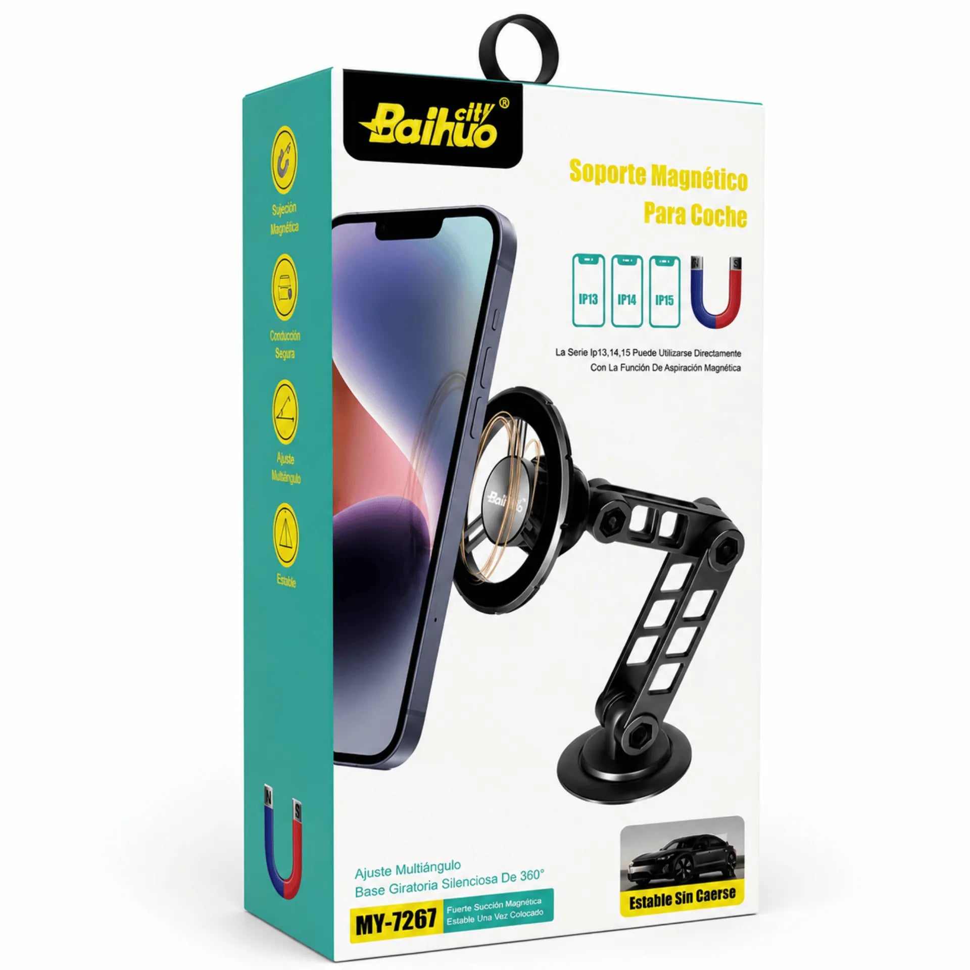 Soporte Magnético Para Coche Con Rotación 360° Baihuo City MY-7267