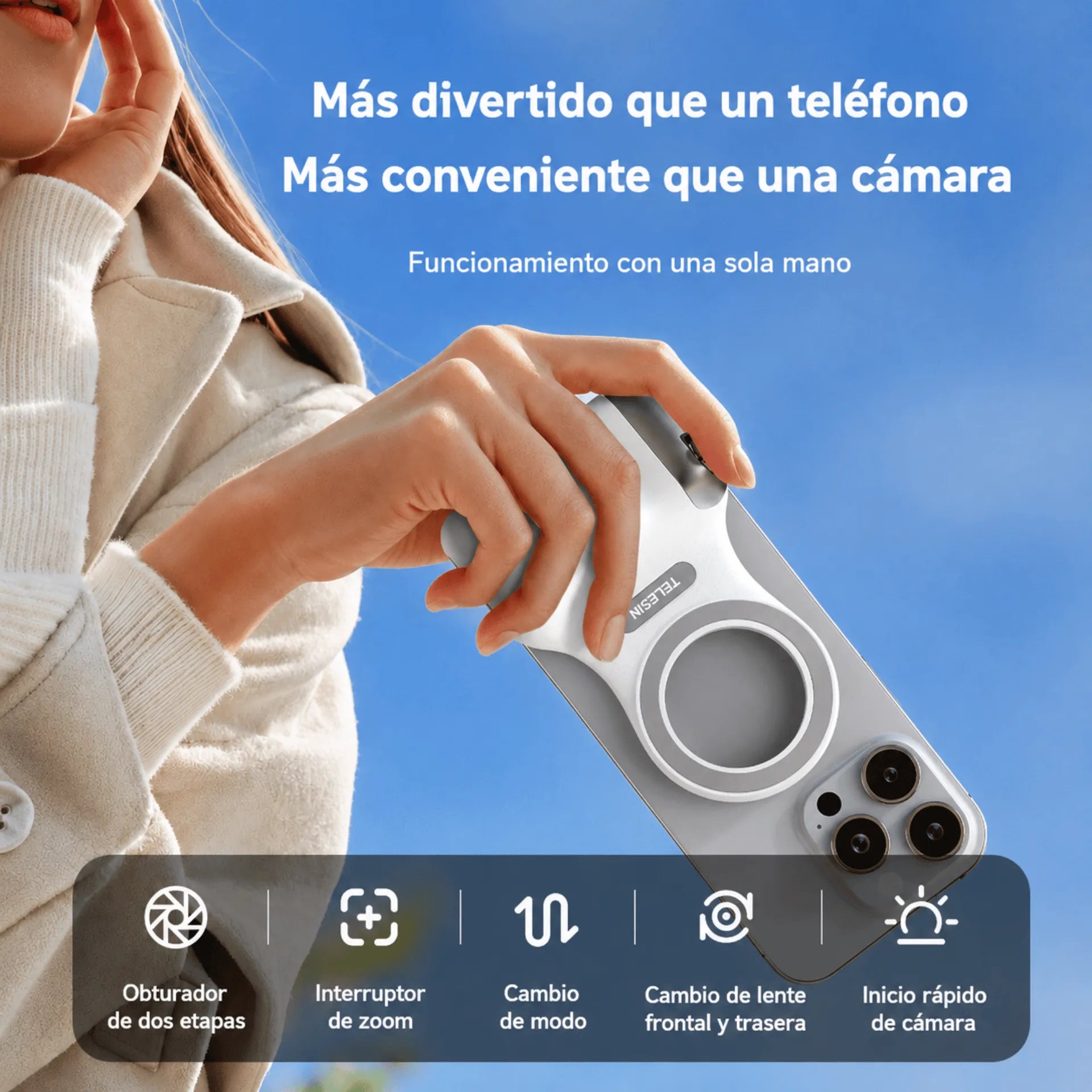 Soporte Magnético Bluetooth Para Cámara De Celular Baihuo City MY-7940