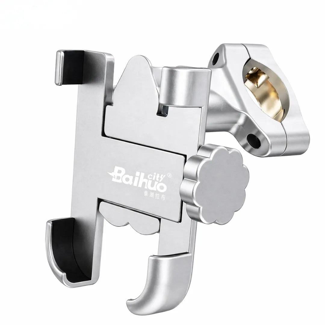 Soporte Para Celular De Manubrio En Aluminio Con Puerto USB y Rotación Ajustable Baihuo City MY-7228