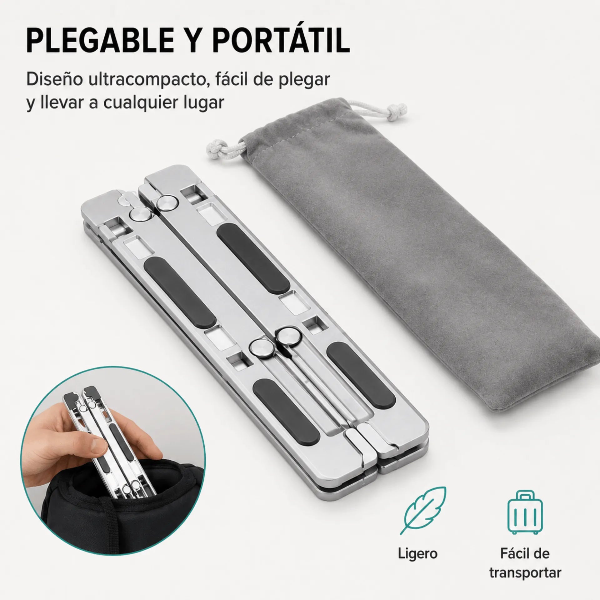 Soporte Plegable Para Computador Portatil En Aluminio Baihuo City MY-7521
