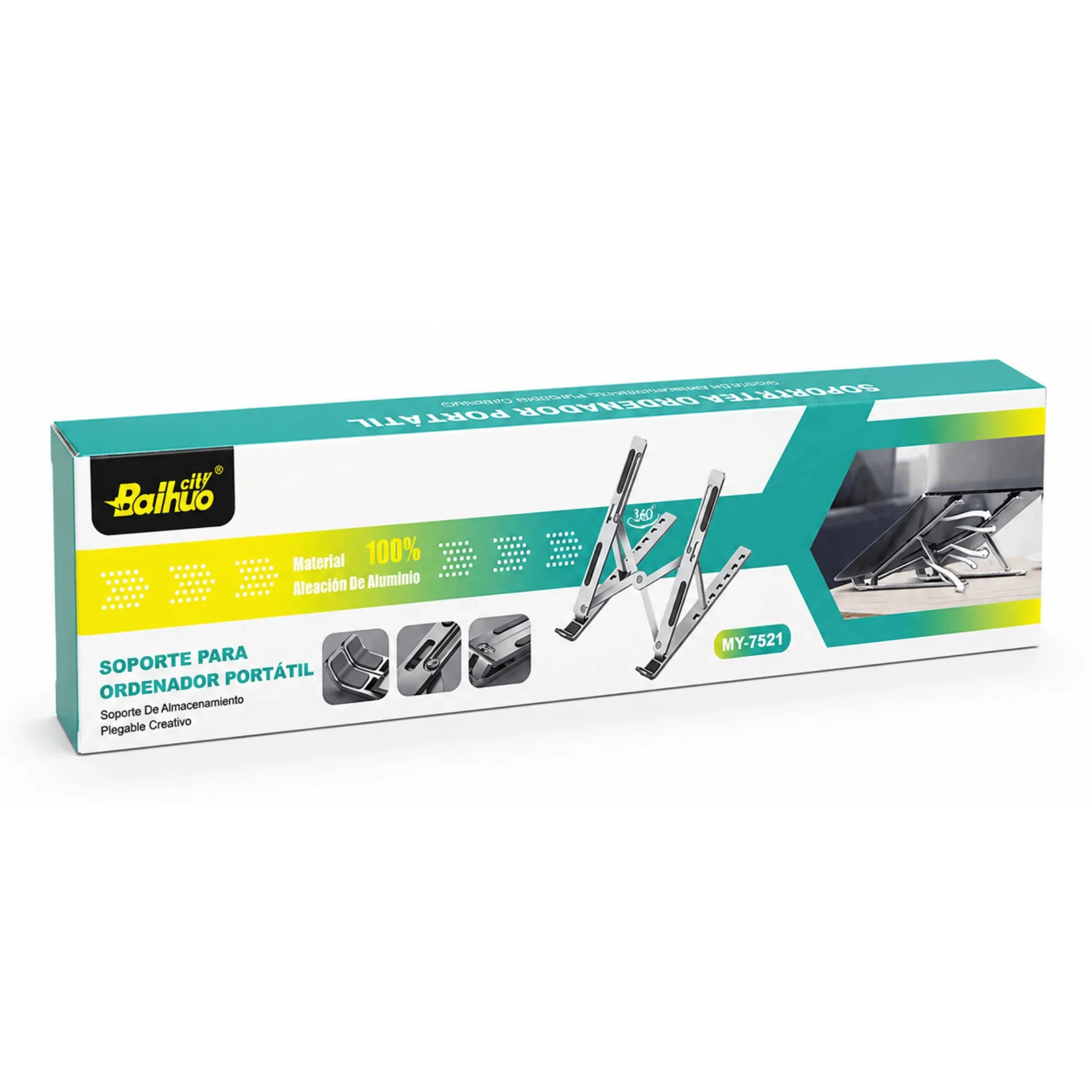 Soporte Plegable Para Computador Portatil En Aluminio Baihuo City MY-7521