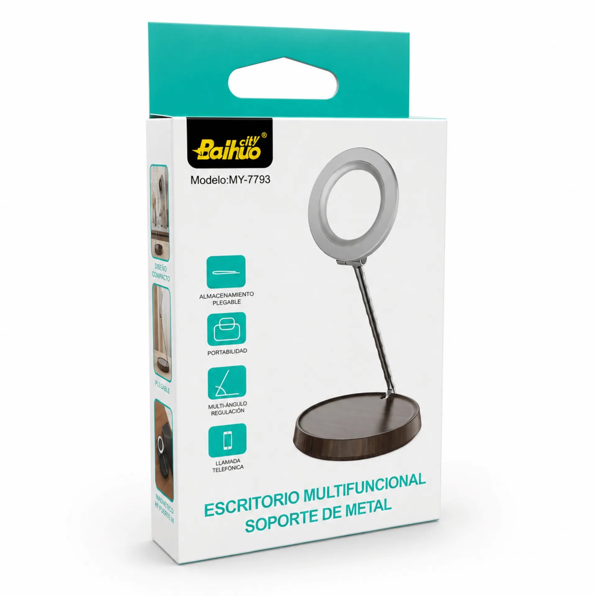 Base De Escritorio Magnética Giratoria Y Plegable Para Celular Baihuo City MY-7793