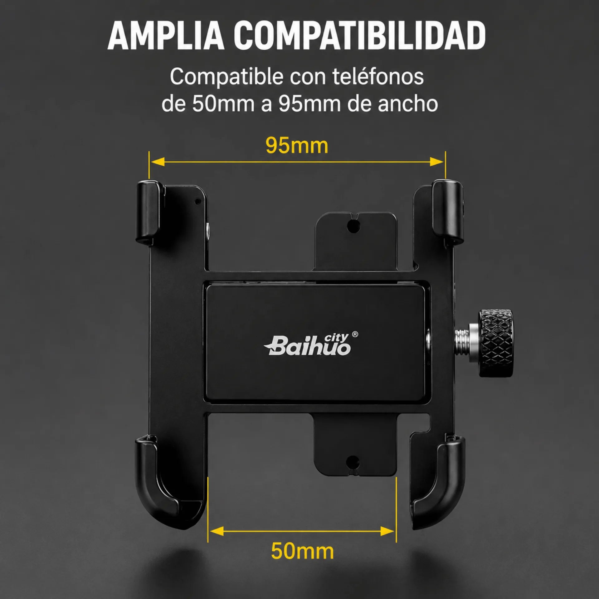 Soporte Metálico Para Celular De Moto En Espejo Retrovisor Baihuo City MY-7276