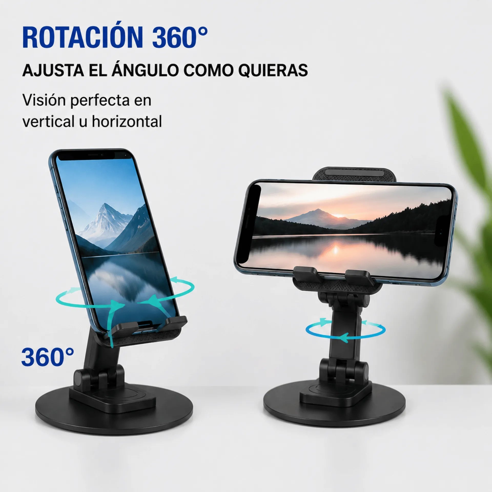 Soporte De Escritorio Giratorio 360° Para Celulares Baihuo City MY-7232