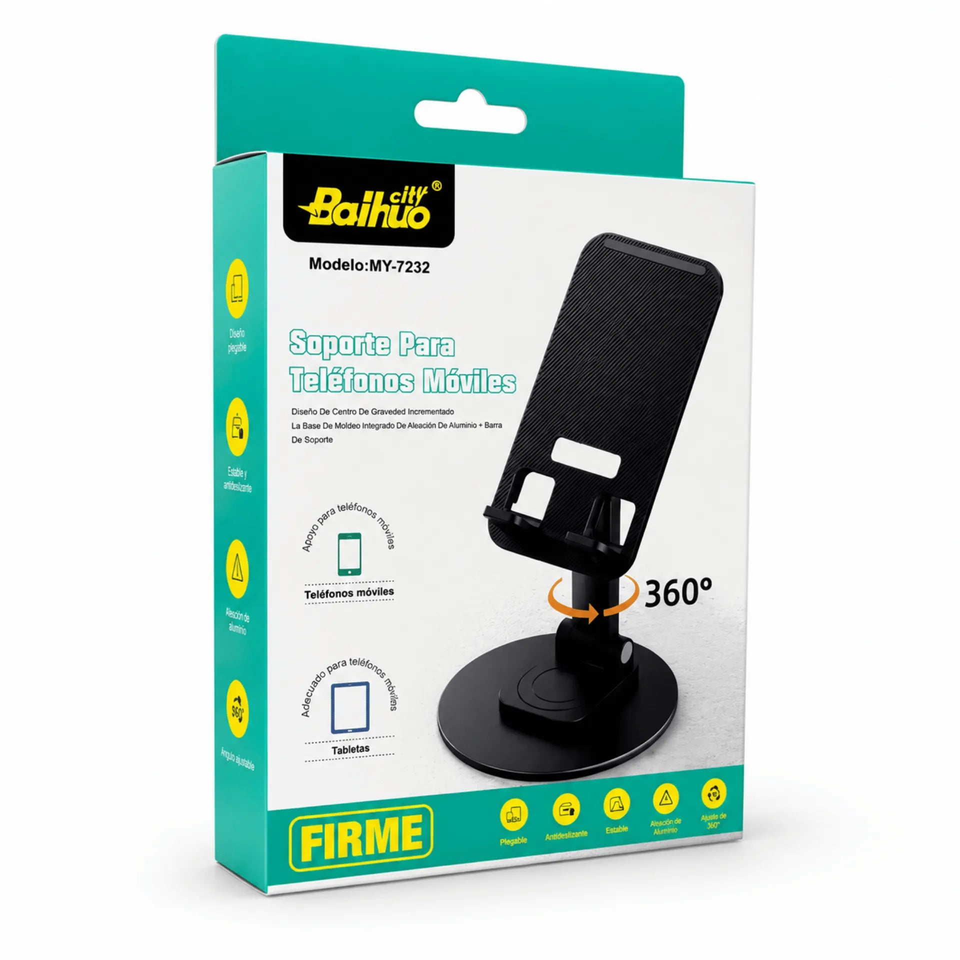 Soporte De Escritorio Giratorio 360° Para Celulares Baihuo City MY-7232