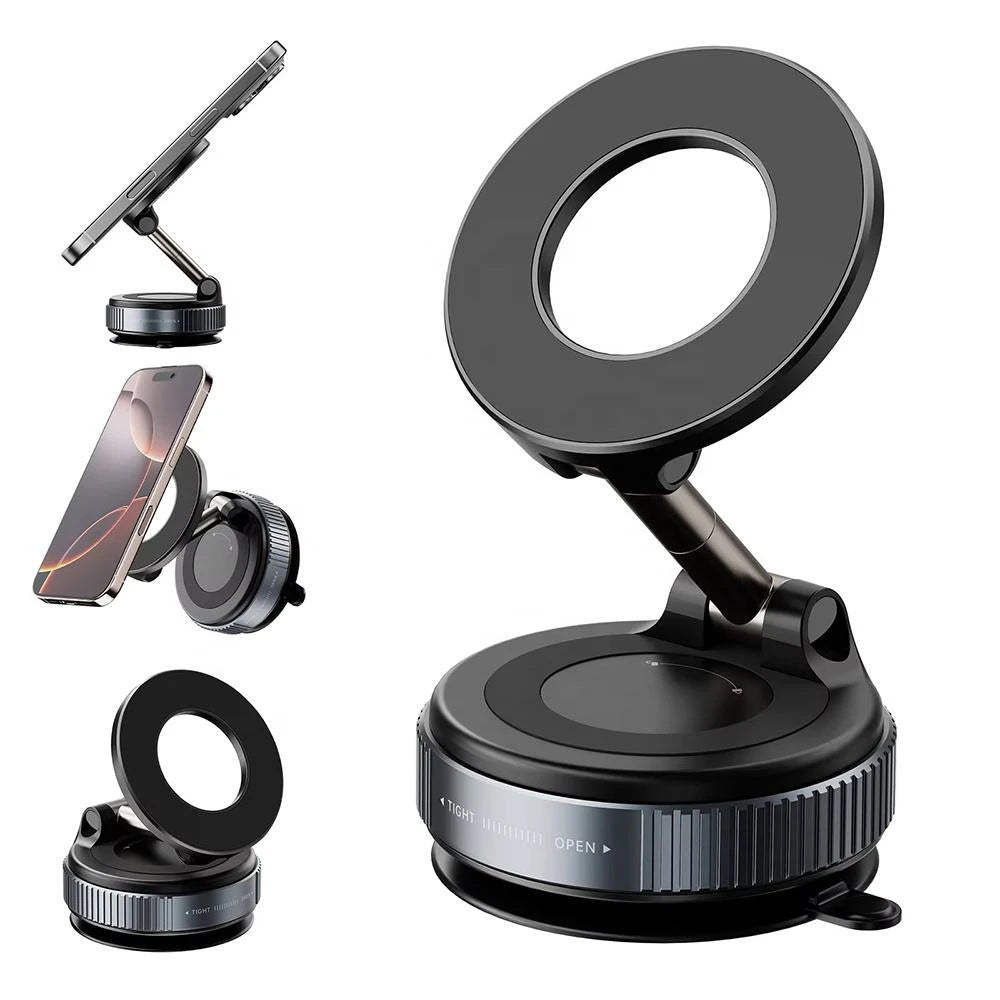 Soporte Magnético Para Celular Con Succión Al Vacío Y Rotación 360° Antivibración MY-7773