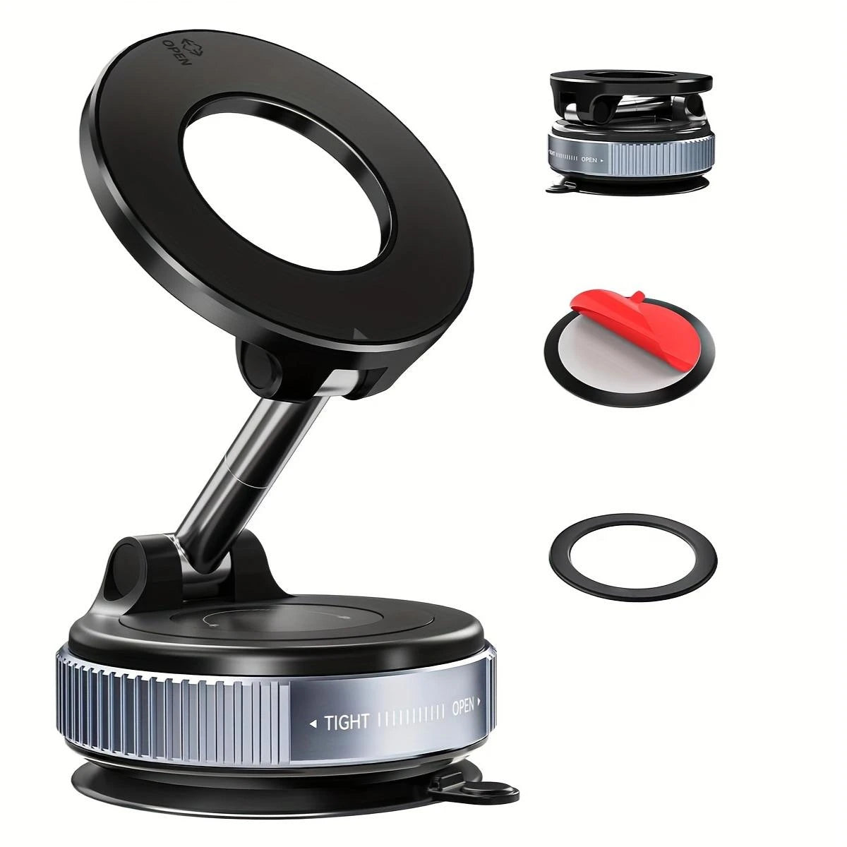 Soporte Magnético Para Celular Con Succión Al Vacío Y Rotación 360° Antivibración MY-7773