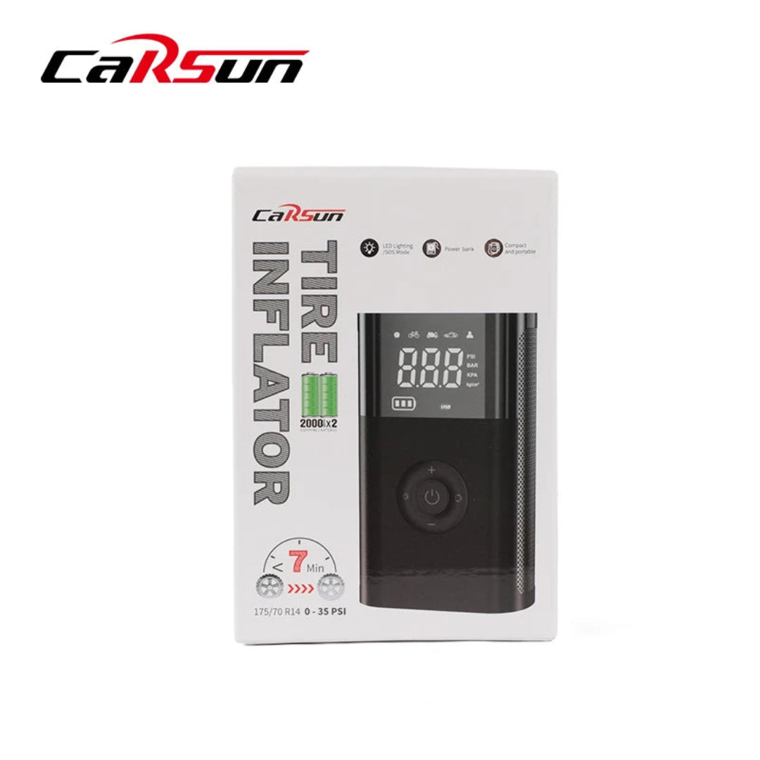 Compresor De Aire Carsun Inalmbrico Portatil T2191-2S