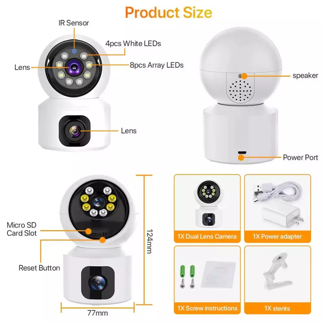Cámara Wifi Para Interior Doble Lente TC136-ED2D5-XA