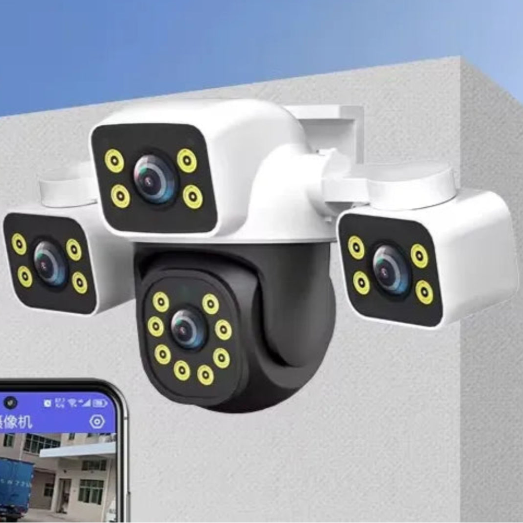 Cámara De Seguridad De 3 Lentes TC295