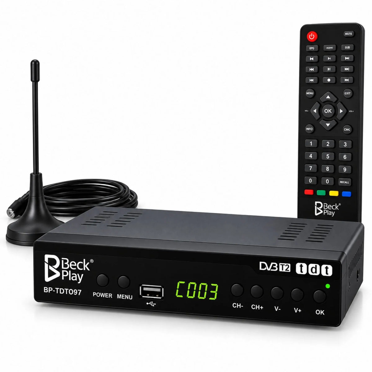Decodificador TDT De Señal Para Televisión Digital Beck Play BP-TDT097
