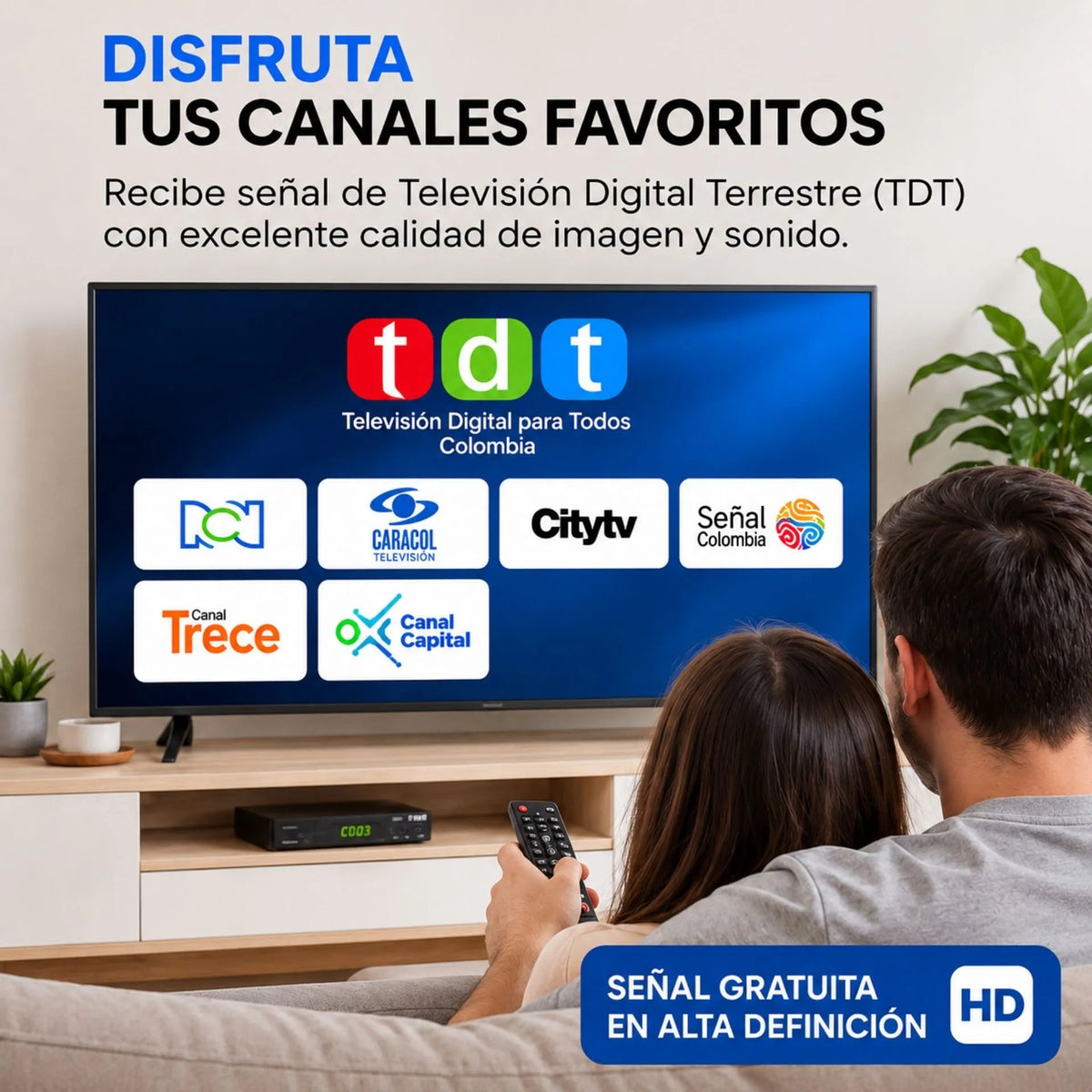 Decodificador TDT De Señal Para Televisión Digital Beck Play BP-TDT097