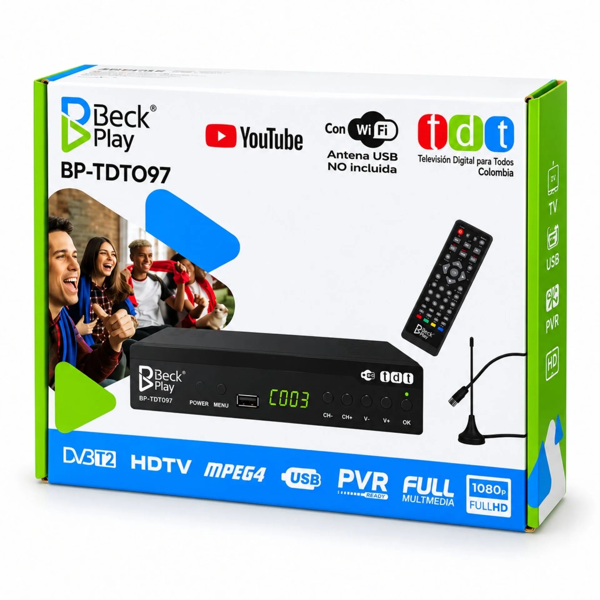 Decodificador TDT De Señal Para Televisión Digital Beck Play BP-TDT097