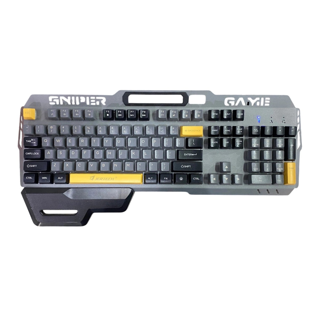 Teclado Jertech Gamer Con Base Metálica y Retroiluminado K911