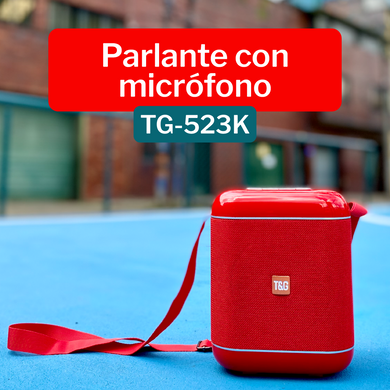 Radio Parlante USB recargable Incluye Microfono T&G TG-523K