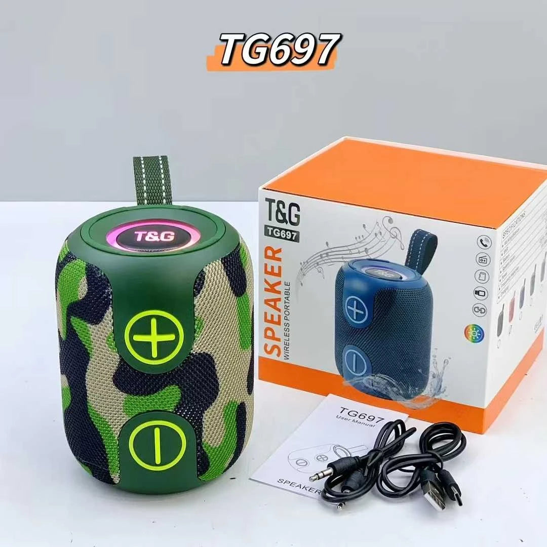Radio T&G Parlante Con Bluetooth Recargable y Salida de 8w TG697