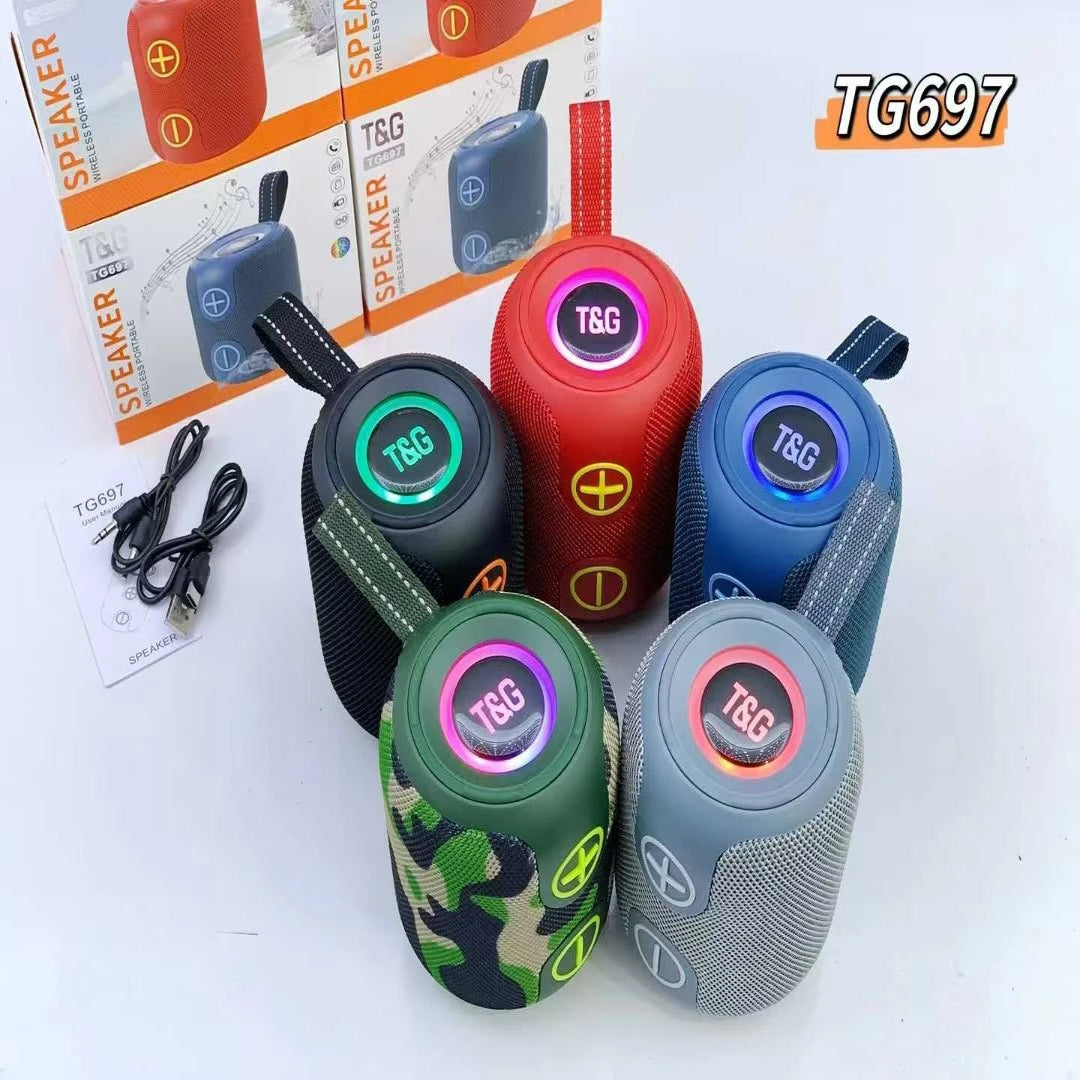Radio T&G Parlante Con Bluetooth Recargable y Salida de 8w TG697