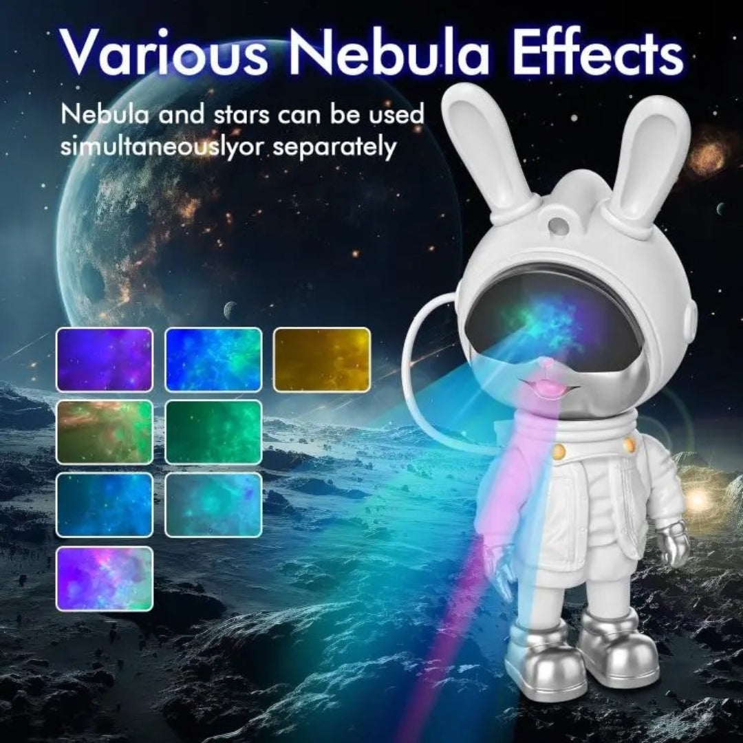 Lámpara De Proyección Led Conejo Astronauta JN2309