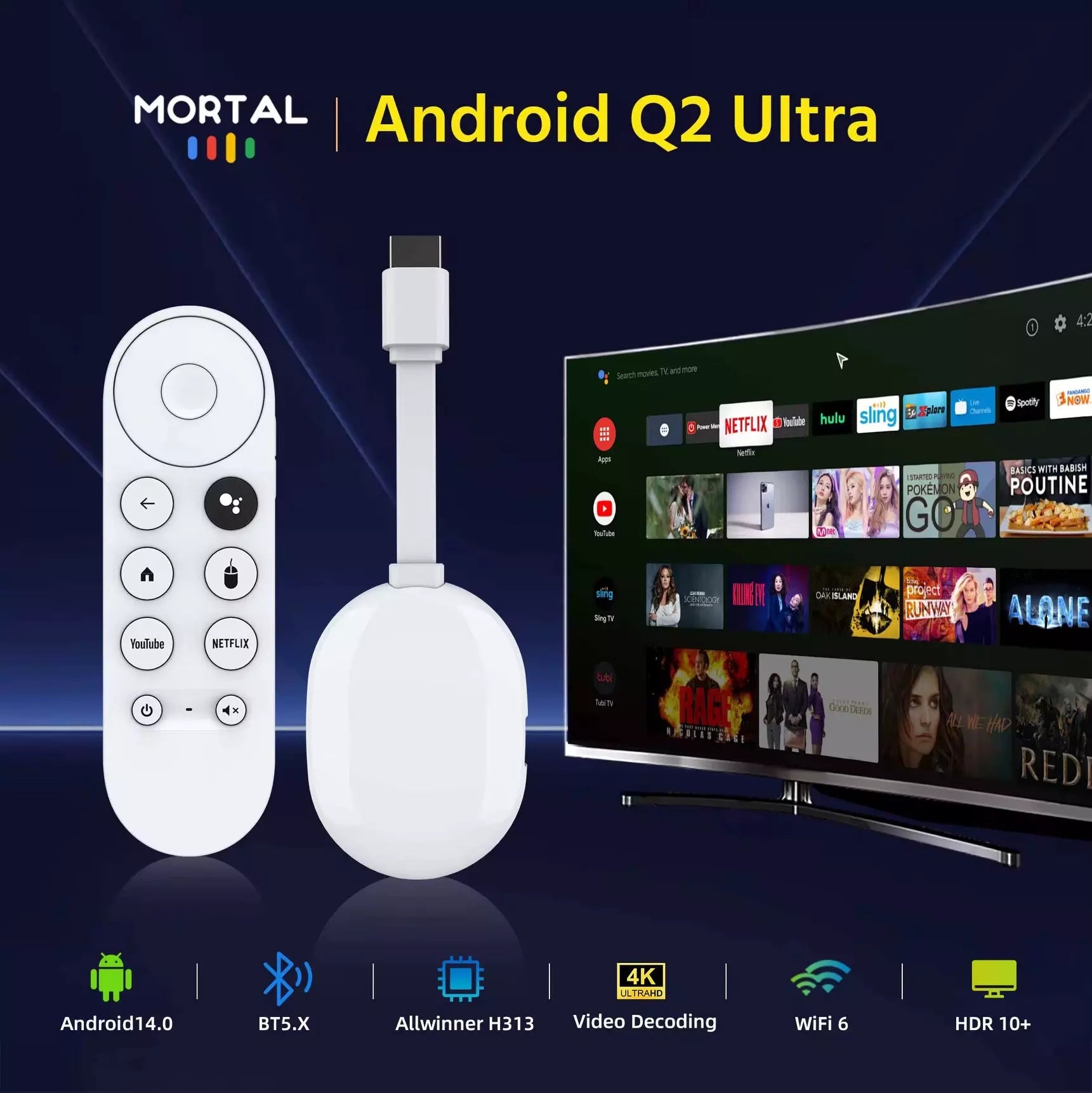 Convertidor a Smart Mortal Con Resolución 4k M1 TV STICK