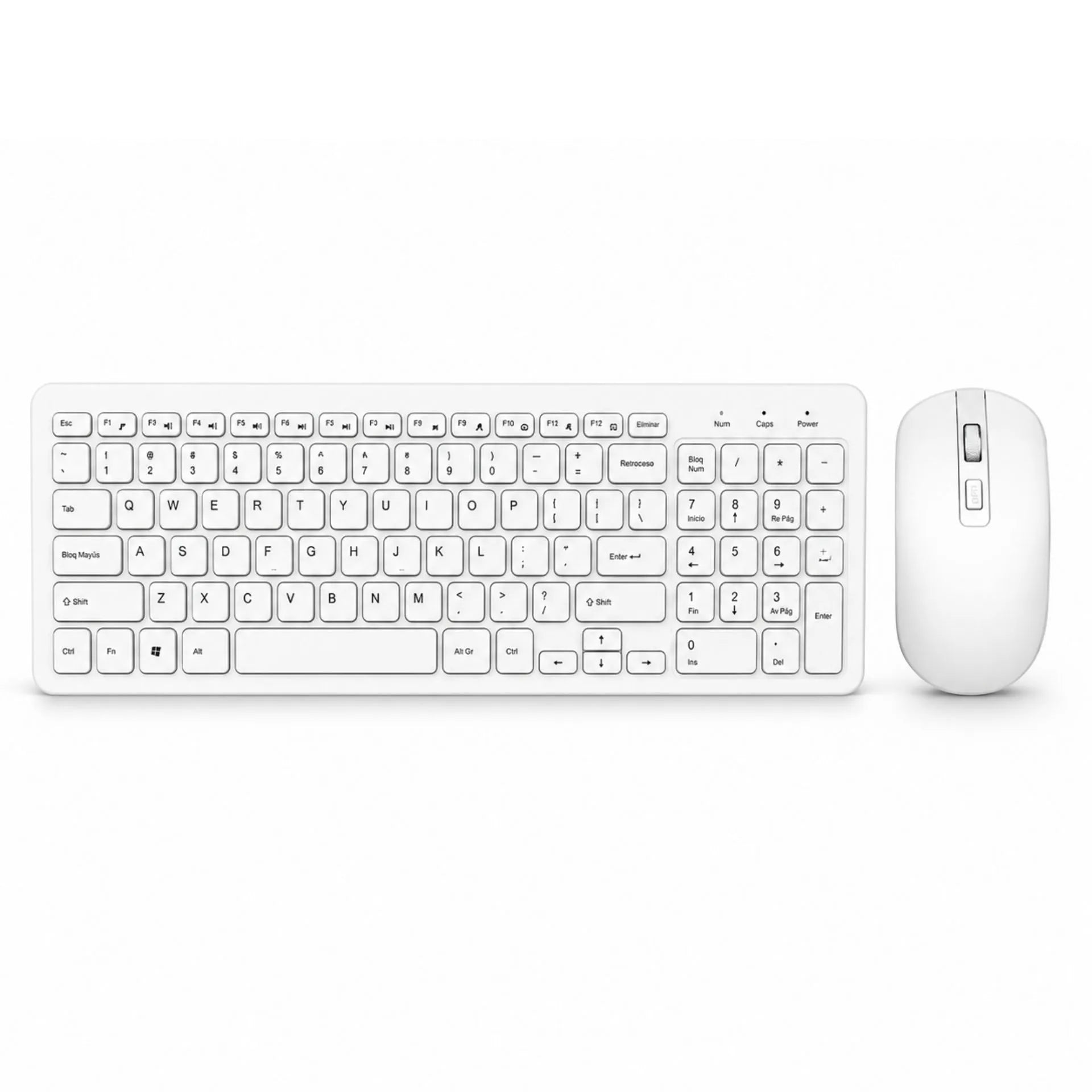 Combo Inalámbrico Slim Teclado Y Mouse USB GKM520