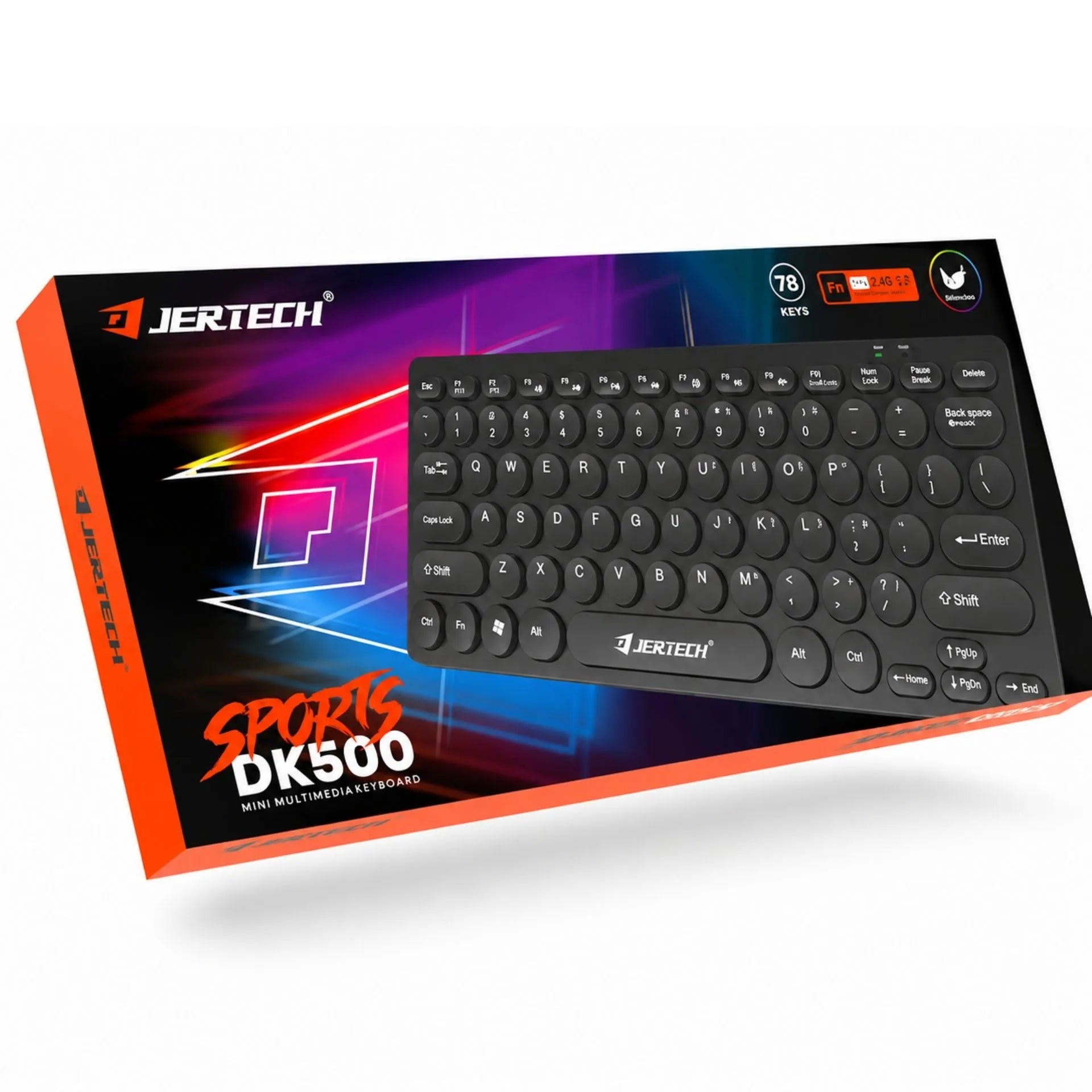 Teclado Alámbrico USB Slim QWERTY Jertech DK500