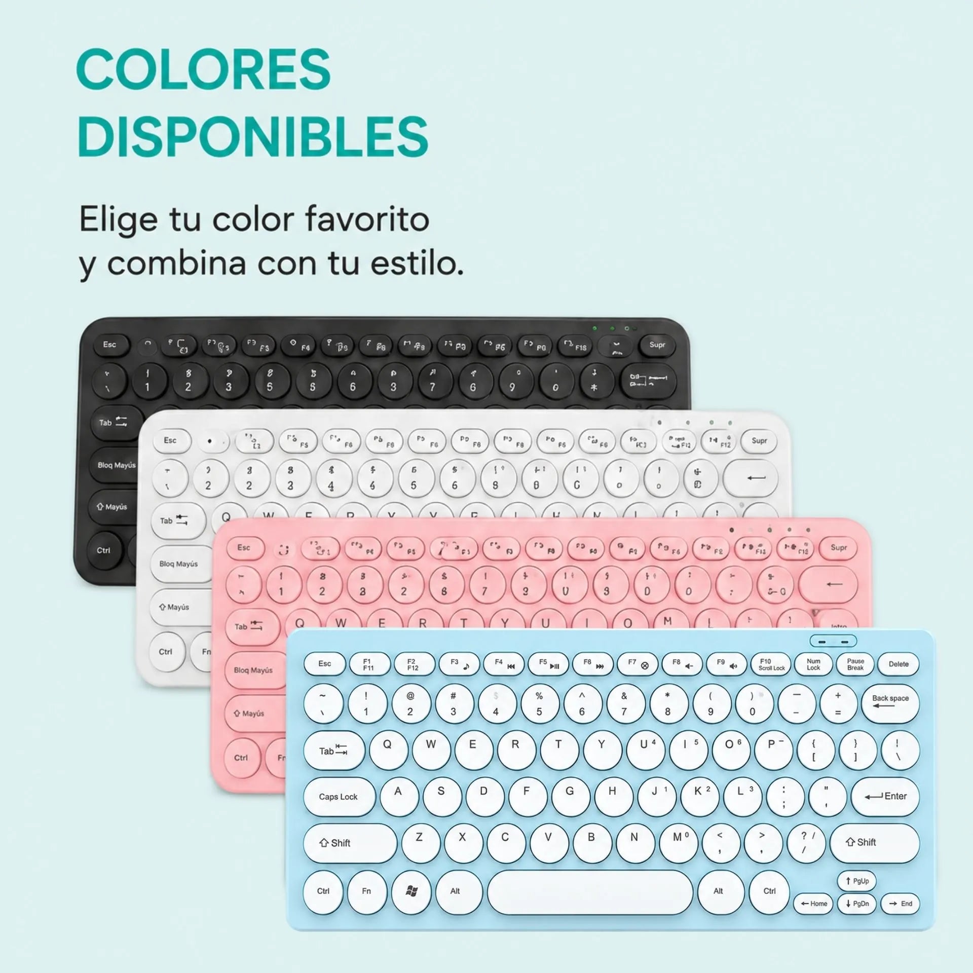 Teclado Alámbrico USB Slim QWERTY Jertech DK500