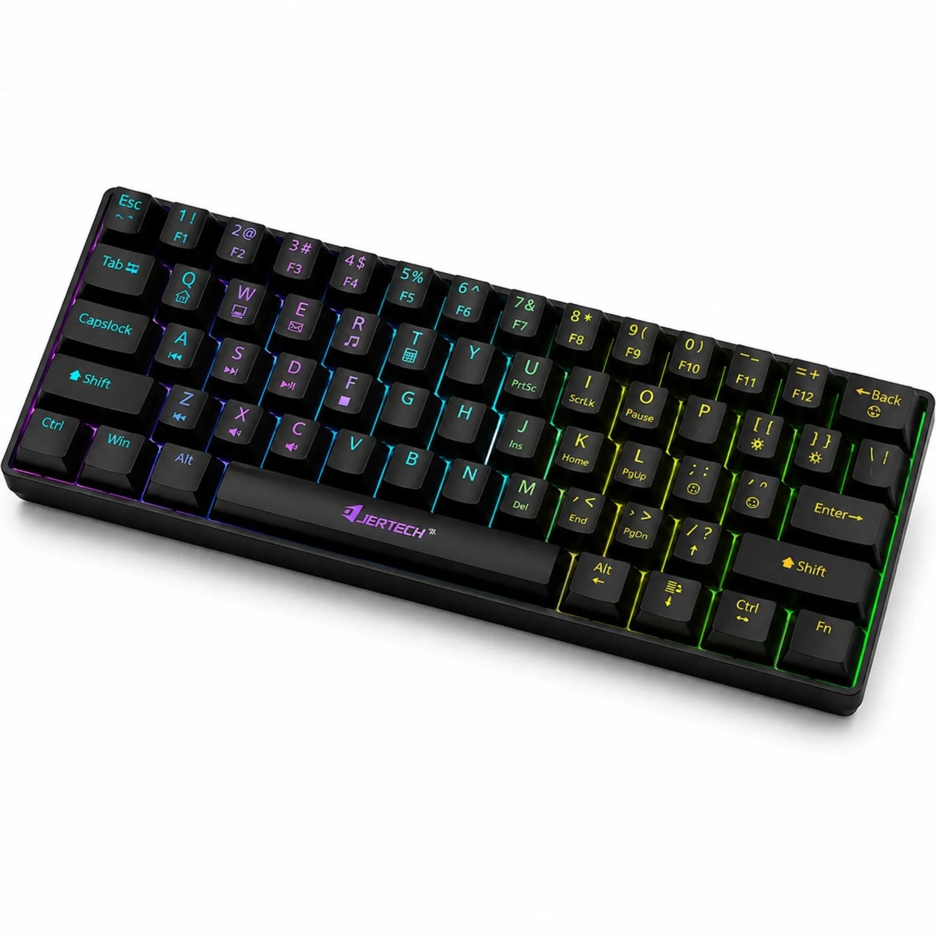Teclado Mecánico Gamer Retroiluminado Alambrico Tipo C Jertech JK540
