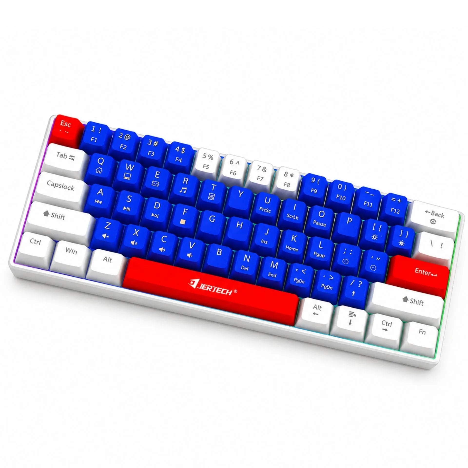 Teclado Mecánico Gamer Retroiluminado Alambrico Tipo C Jertech JK540