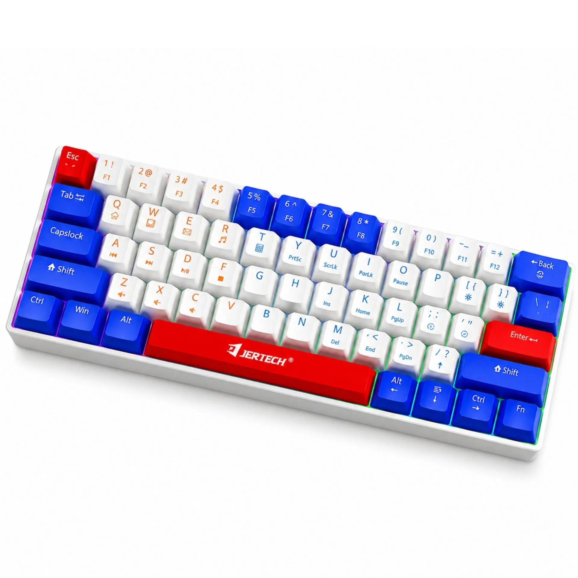 Teclado Mecánico Gamer Retroiluminado Alambrico Tipo C Jertech JK540