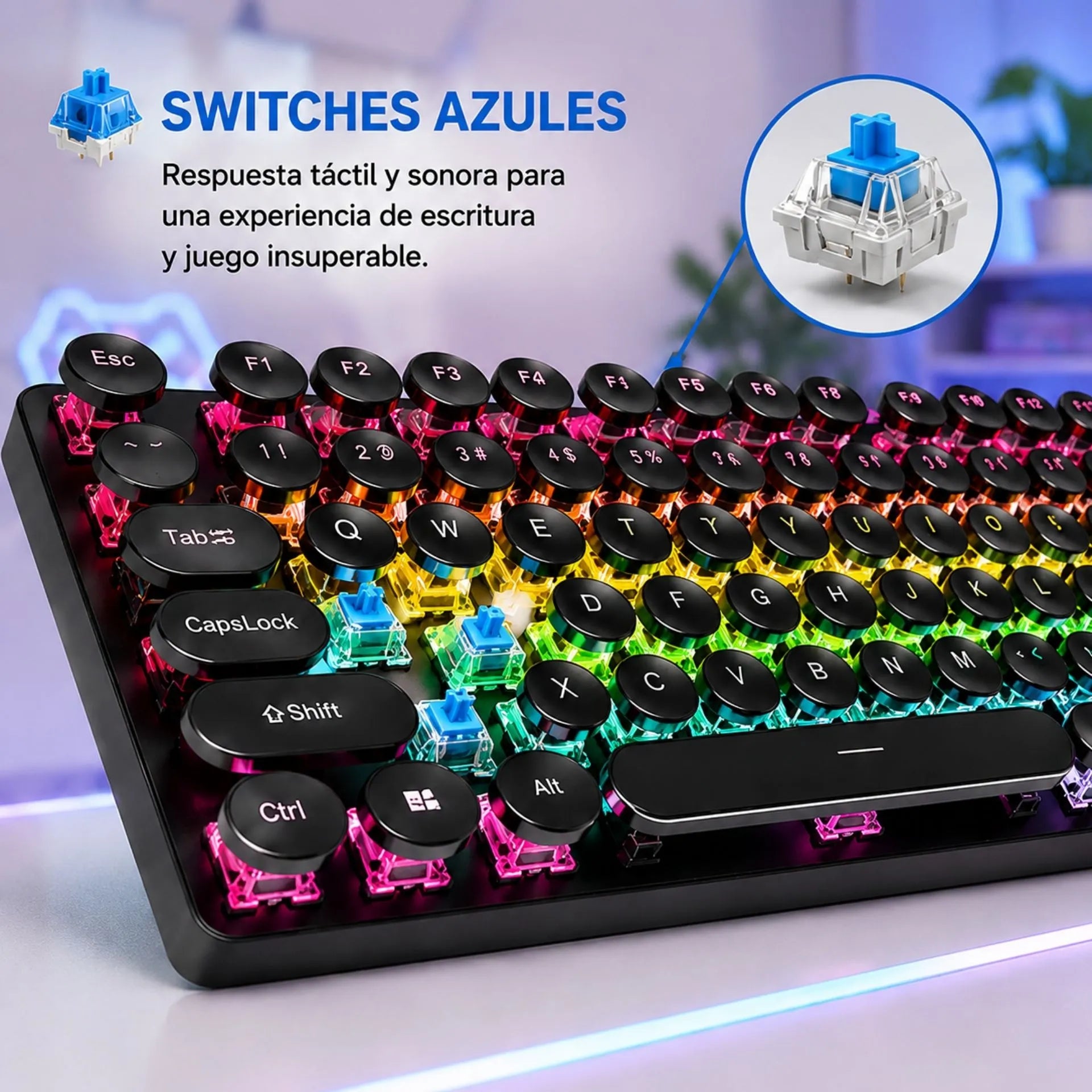 Teclado Mecánico Gamer Alámbrico USB Retroiluminado Jertech JK560