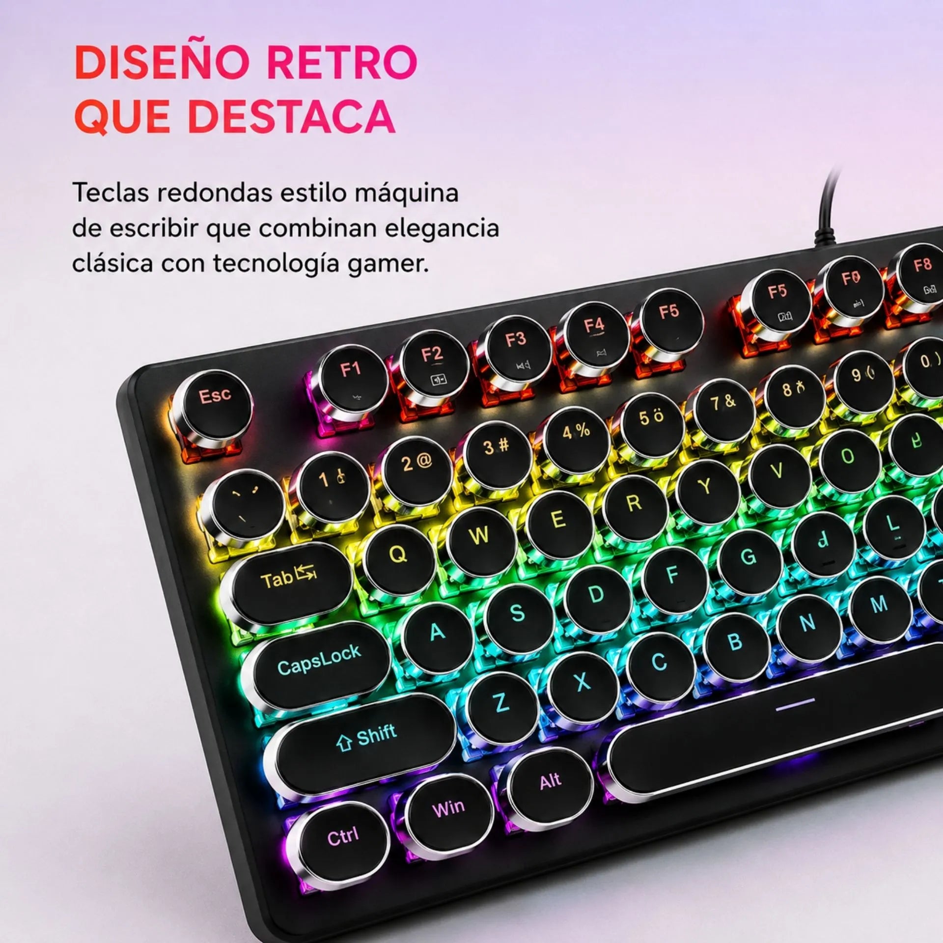 Teclado Mecánico Gamer Alámbrico USB Retroiluminado Jertech JK570