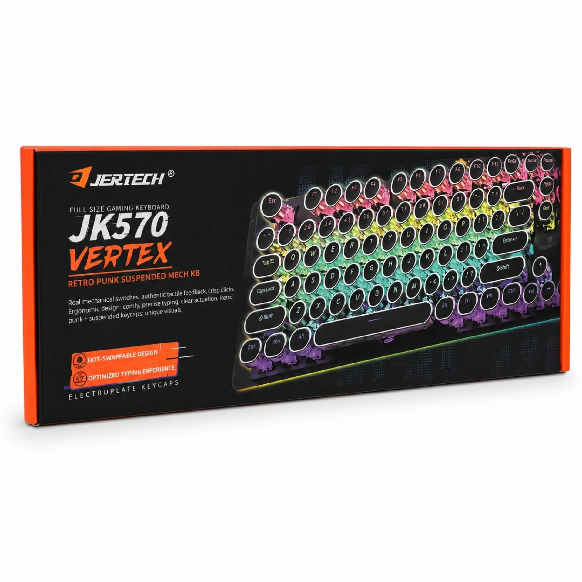 Teclado Mecánico Gamer Alámbrico USB Retroiluminado Jertech JK570