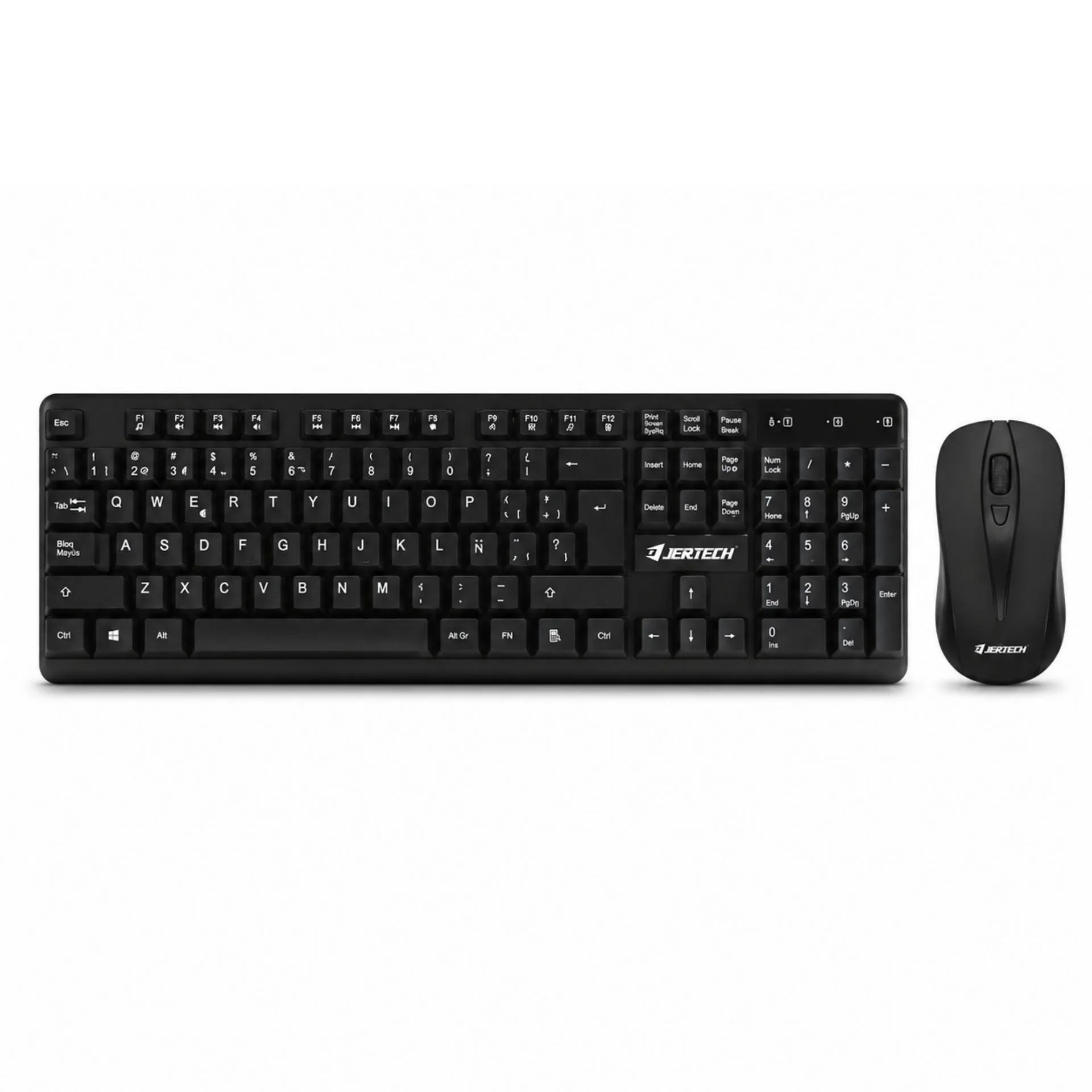 Combo Inalámbrico Teclado Completo Y Mouse USB Jertech KM300