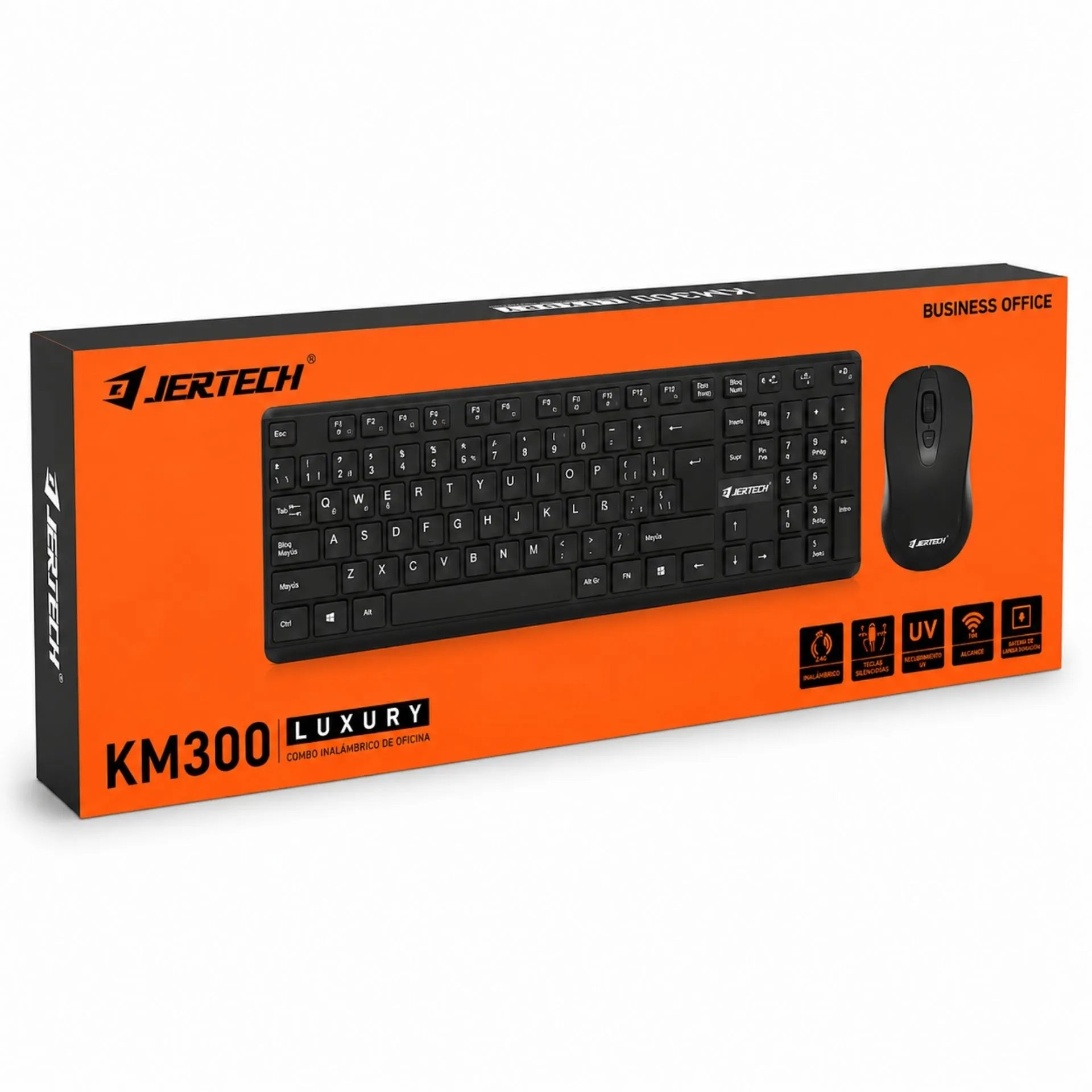 Combo Inalámbrico Teclado Completo Y Mouse USB Jertech KM300