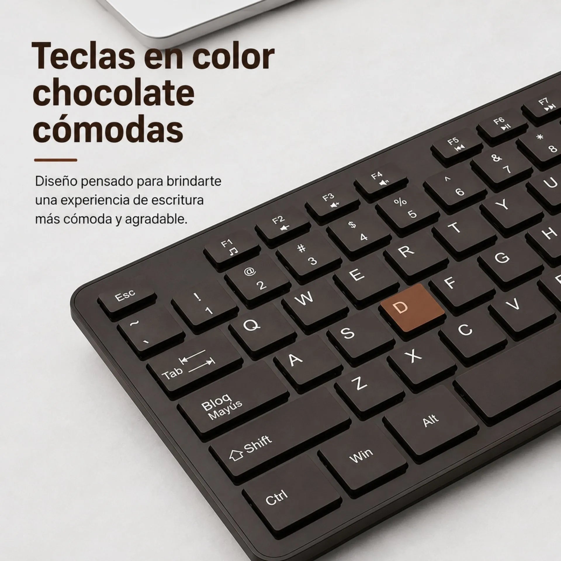 Combo Teclado y Mouse Inalámbrico 2.4G Jertech  KM400