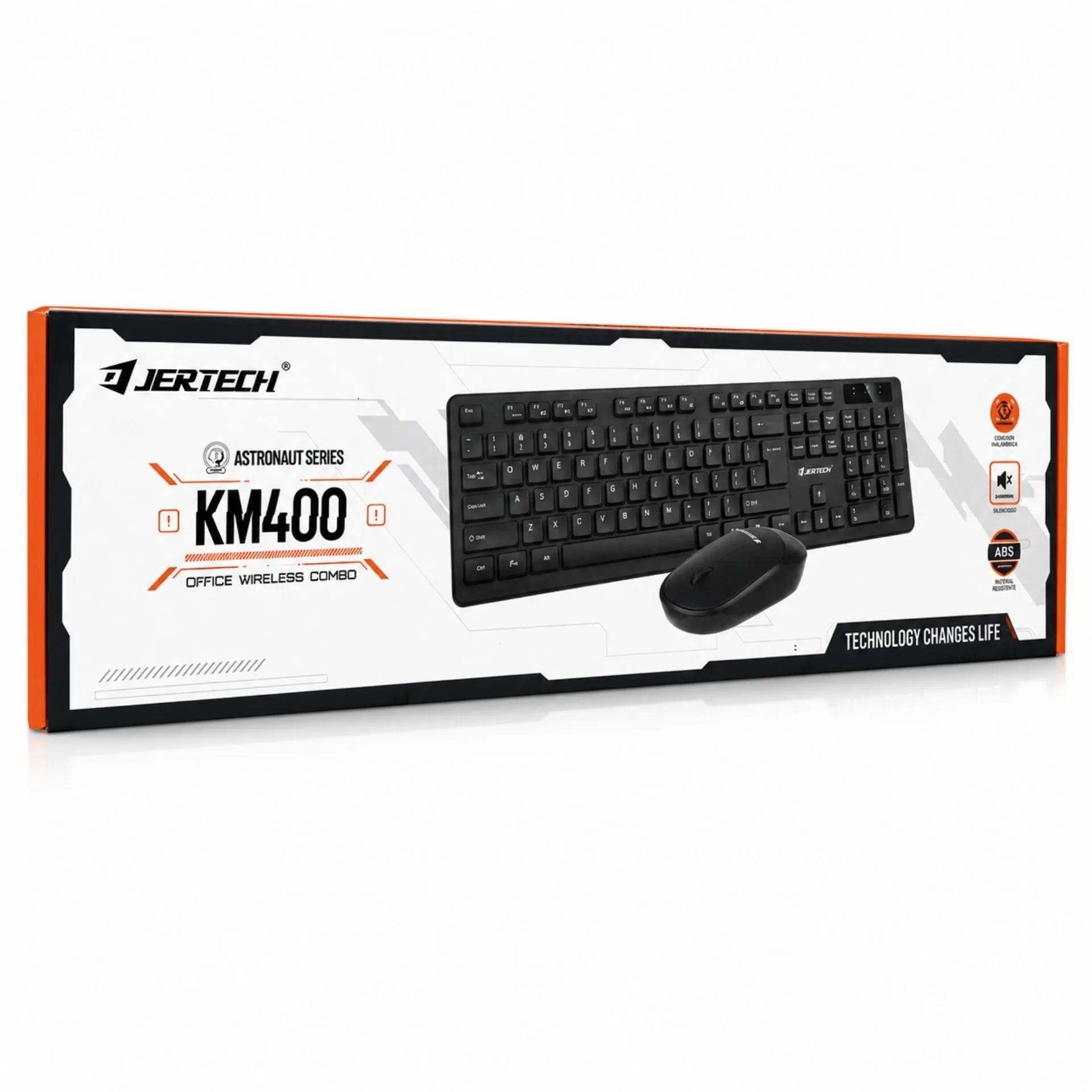 Combo Teclado y Mouse Inalámbrico 2.4G Jertech  KM400