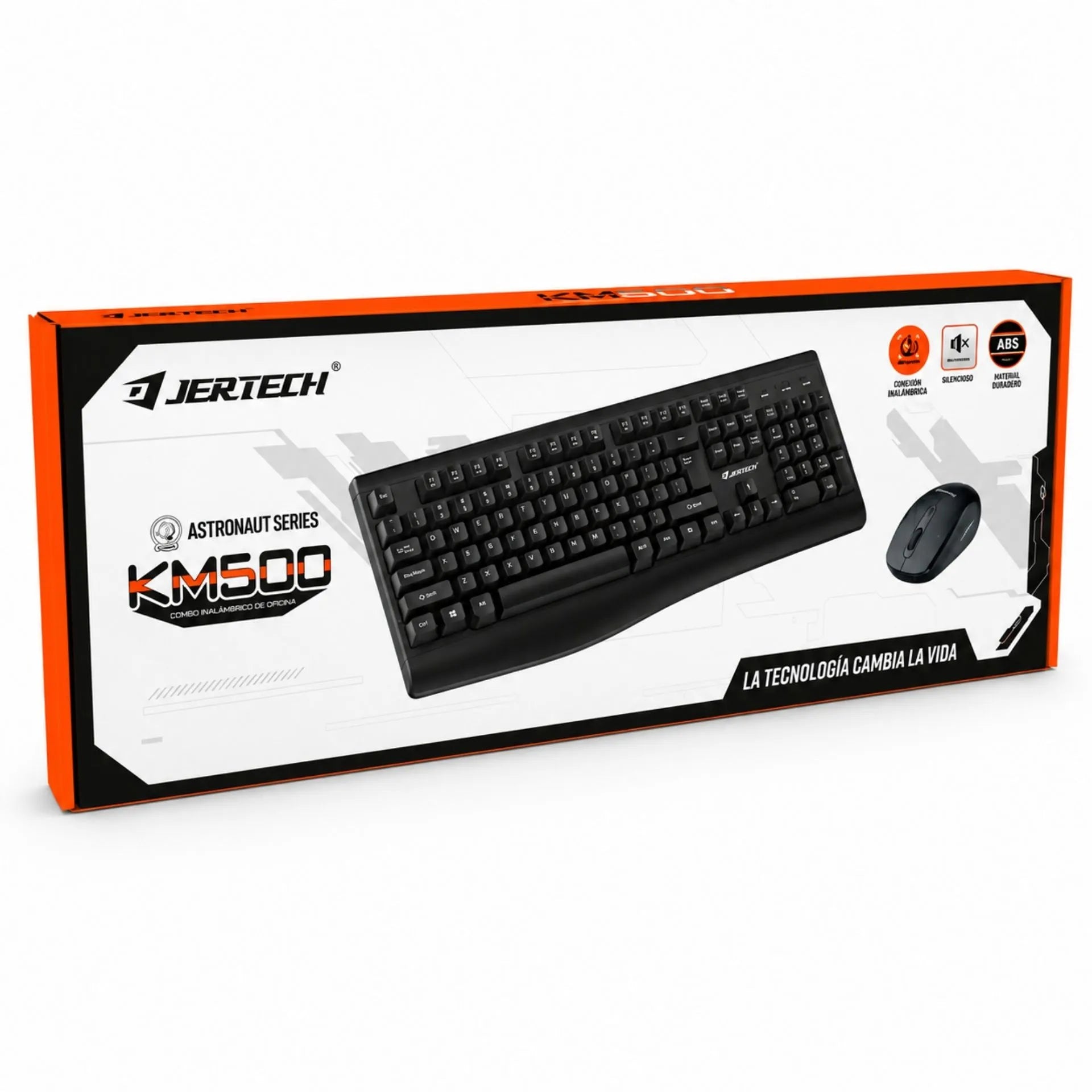 Combo Inalámbrico Teclado Con Reposamanos Y Mouse USB 2.4G Jertech KM500