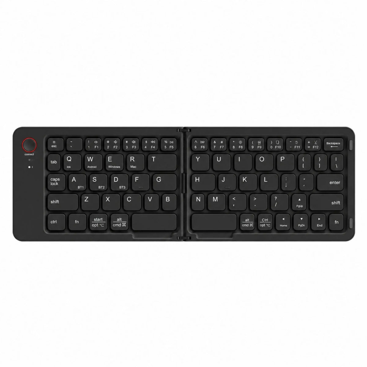 Teclado Plegable Bluetooth 5.0 Slim Con Teclas Silenciosas Y Batería Recargable HB-028