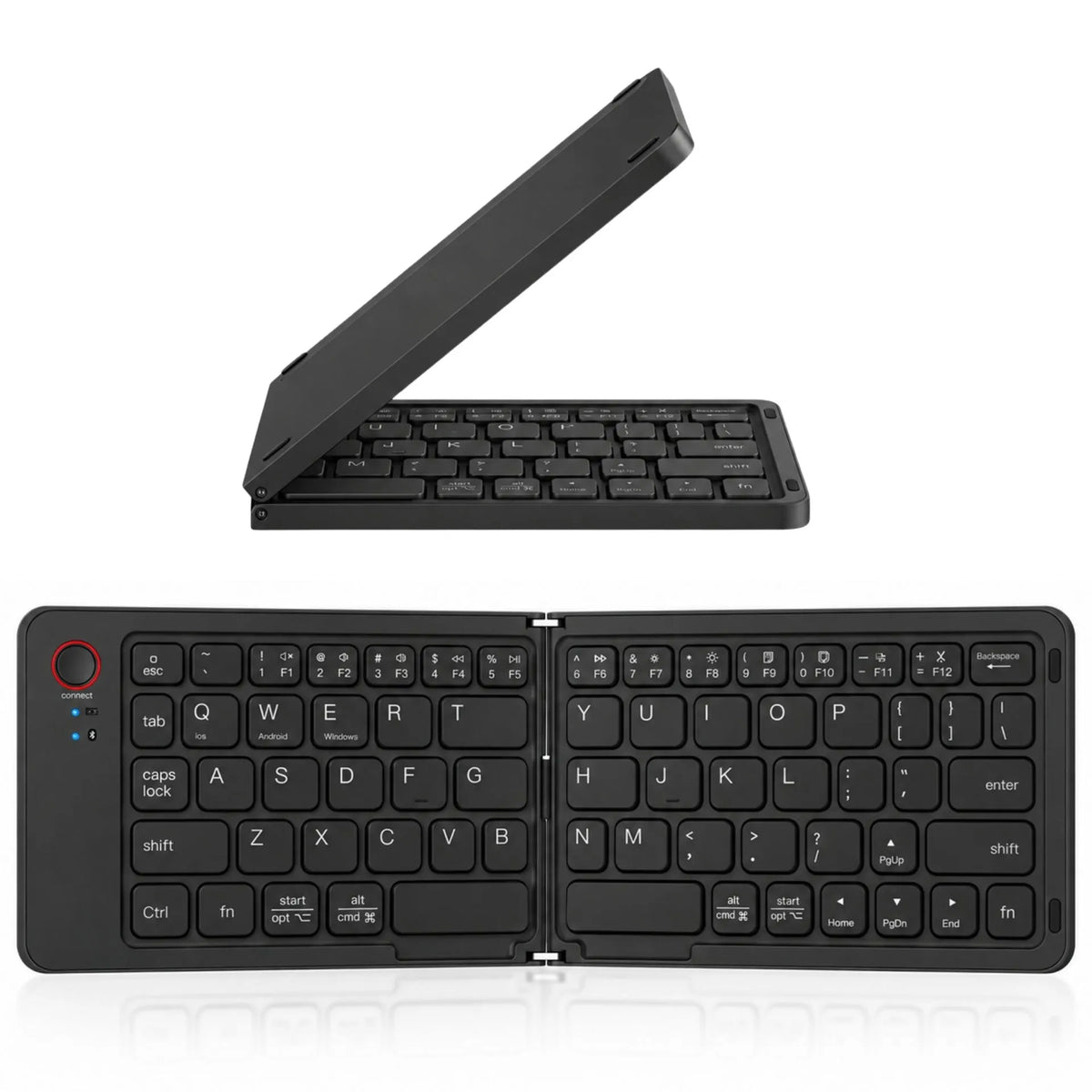Teclado Plegable Bluetooth 5.0 Slim Con Teclas Silenciosas Y Batería Recargable HB-028