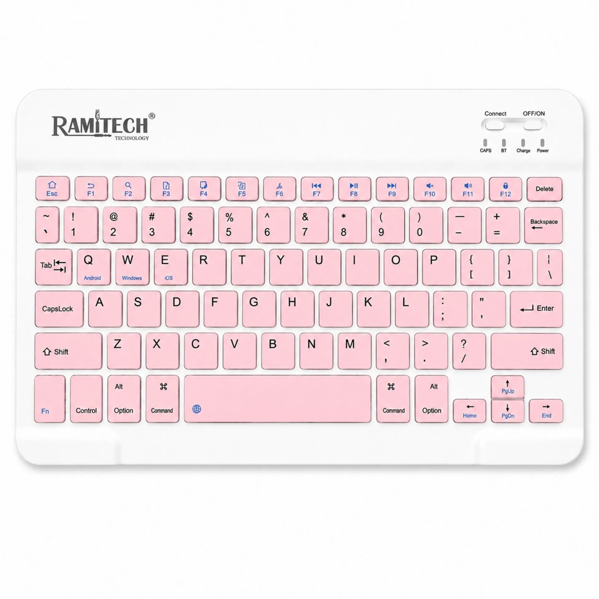 Teclado Inalámbrico Bluetooth Recargable con Retroiluminación Ramitech RAM-TC3B