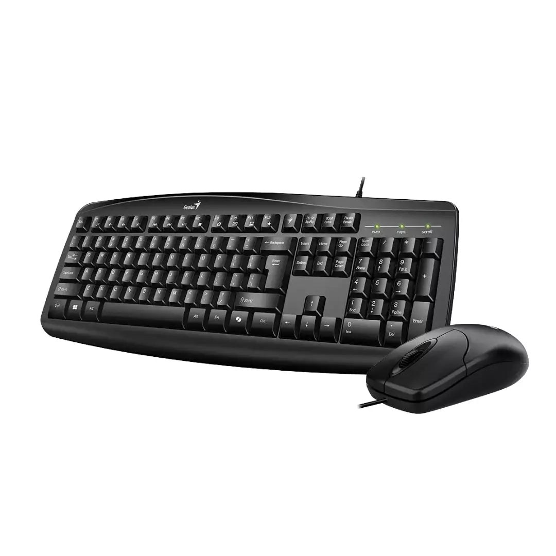 Combo Genius Teclado + Mouse Alámbrico KM-200 USB