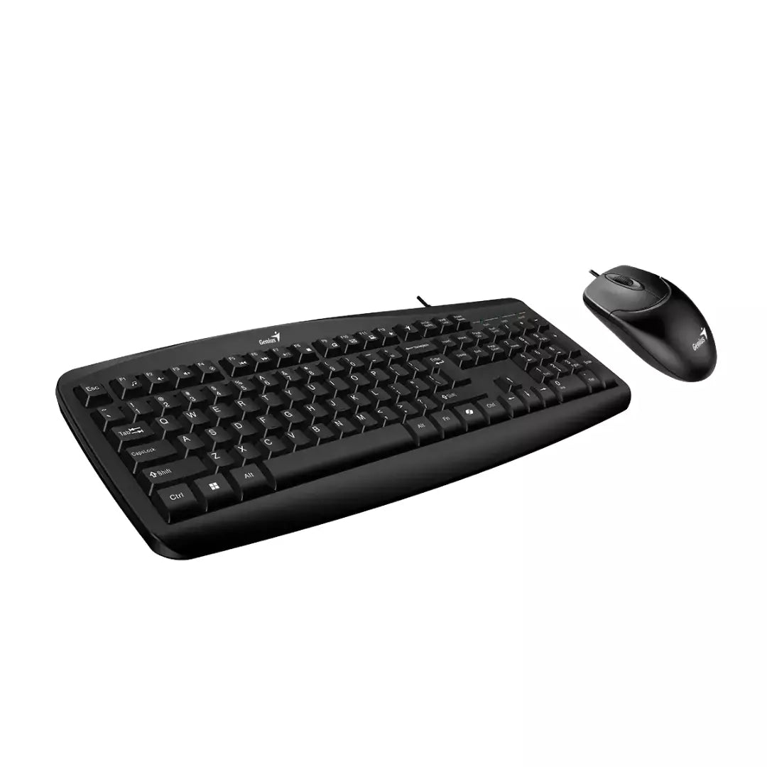 Combo Genius Teclado + Mouse Alámbrico KM-200 USB