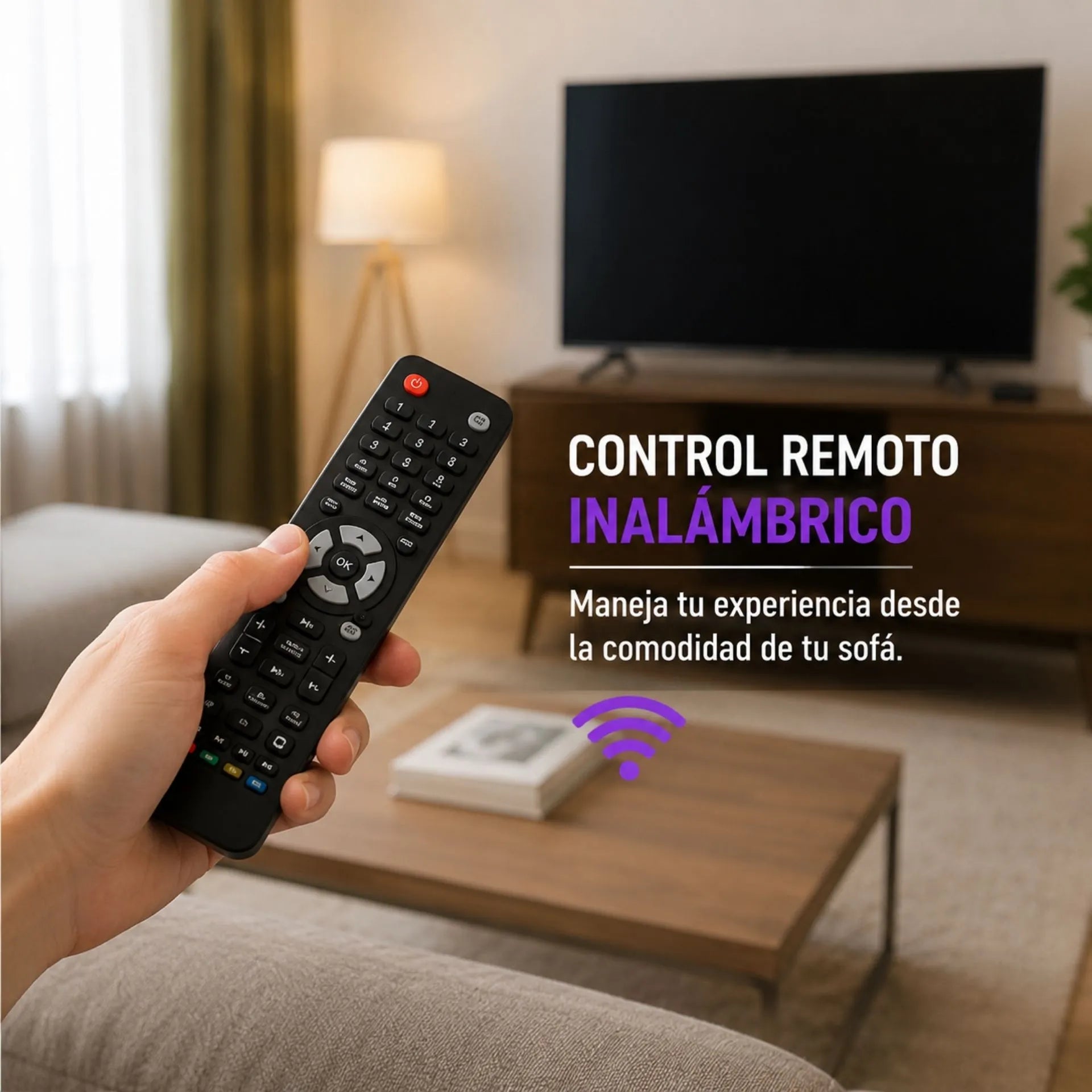 Televisor Smart TV 22 Pulgadas Android 14 Con Control Inalámbrico y Vidrio Templado 22