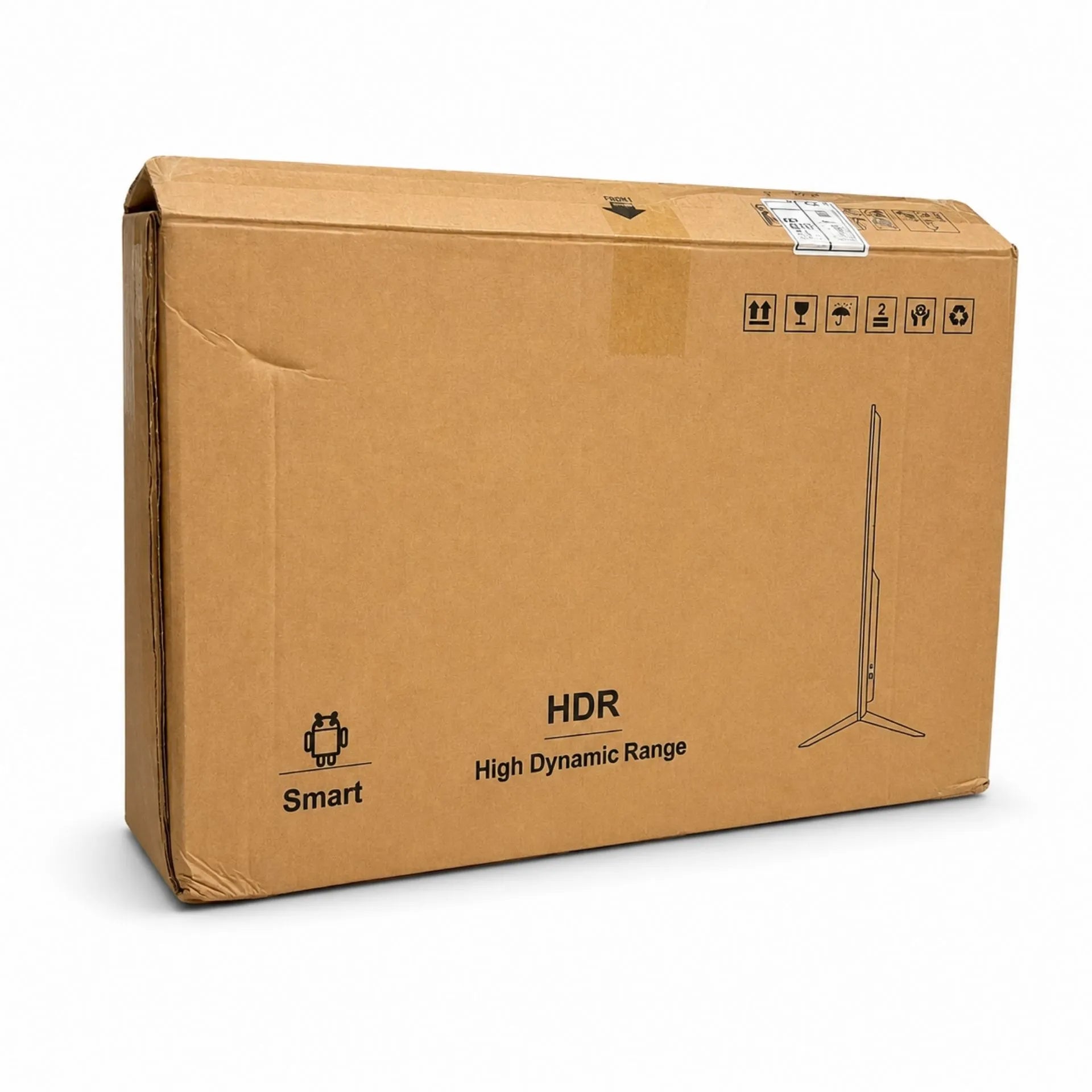 Televisor Smart TV 22 Pulgadas Android 14 Con Control Inalámbrico y Vidrio Templado 22