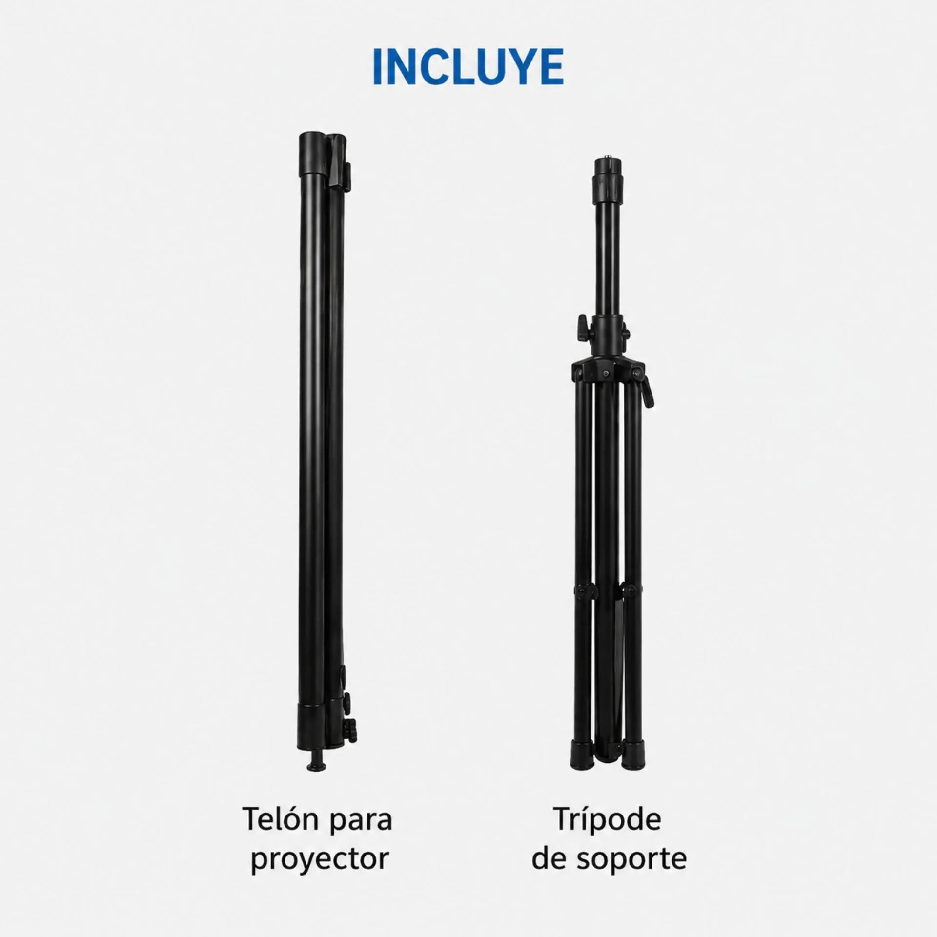 Telón Para Proyector De 82 Pulgadas Con Trípode Portátil 1.68 x 1.23 m 653-A