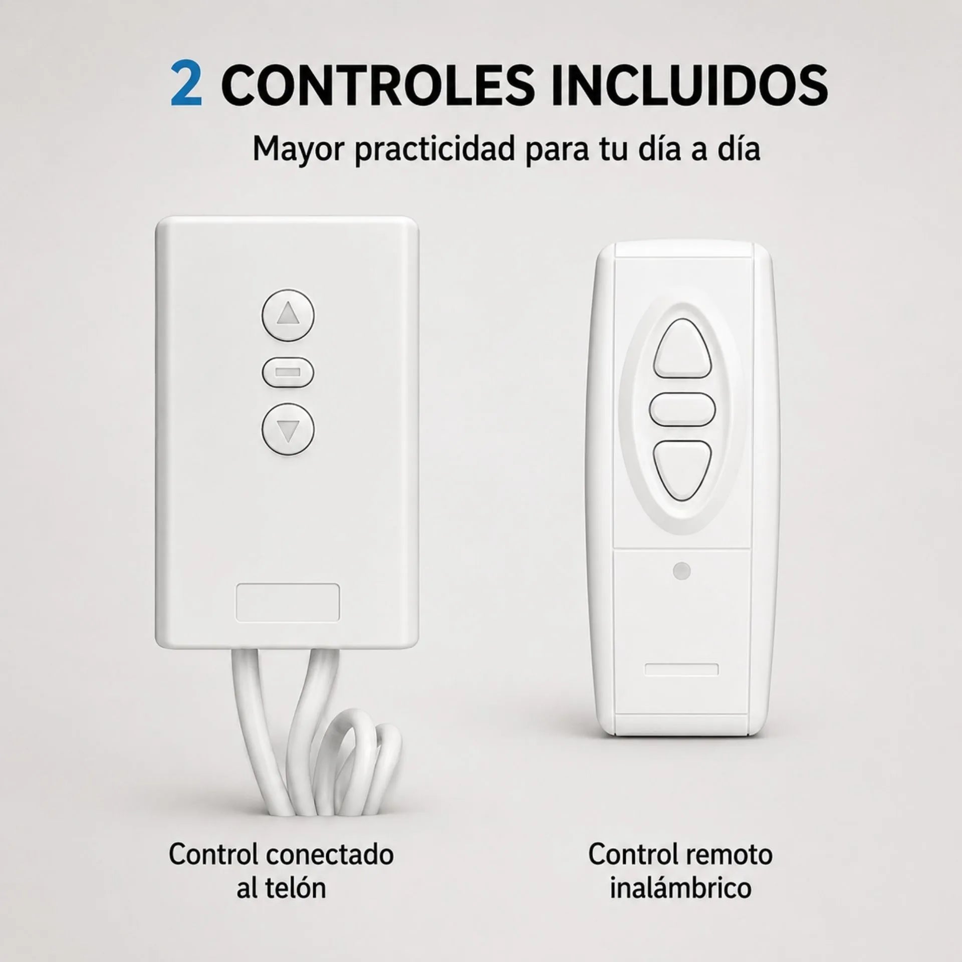 Telón Eléctrico Para Proyector De Hasta 100 Pulgadas 2 x 1.65 m Con Control Remoto 653-C