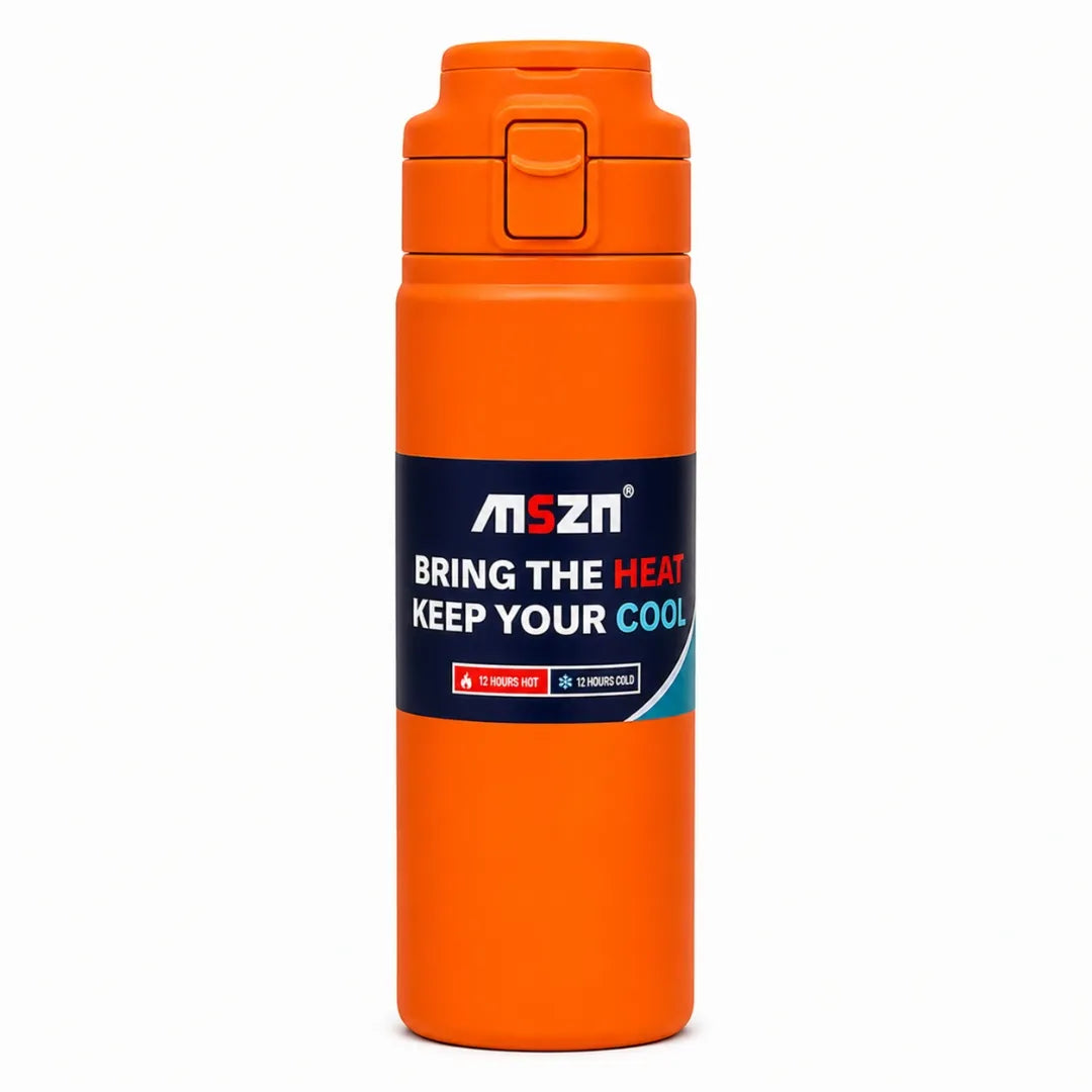 Termo Portátil 600ML En Acero Inoxidable Con Pitillo Y Aislamiento Térmico 6122