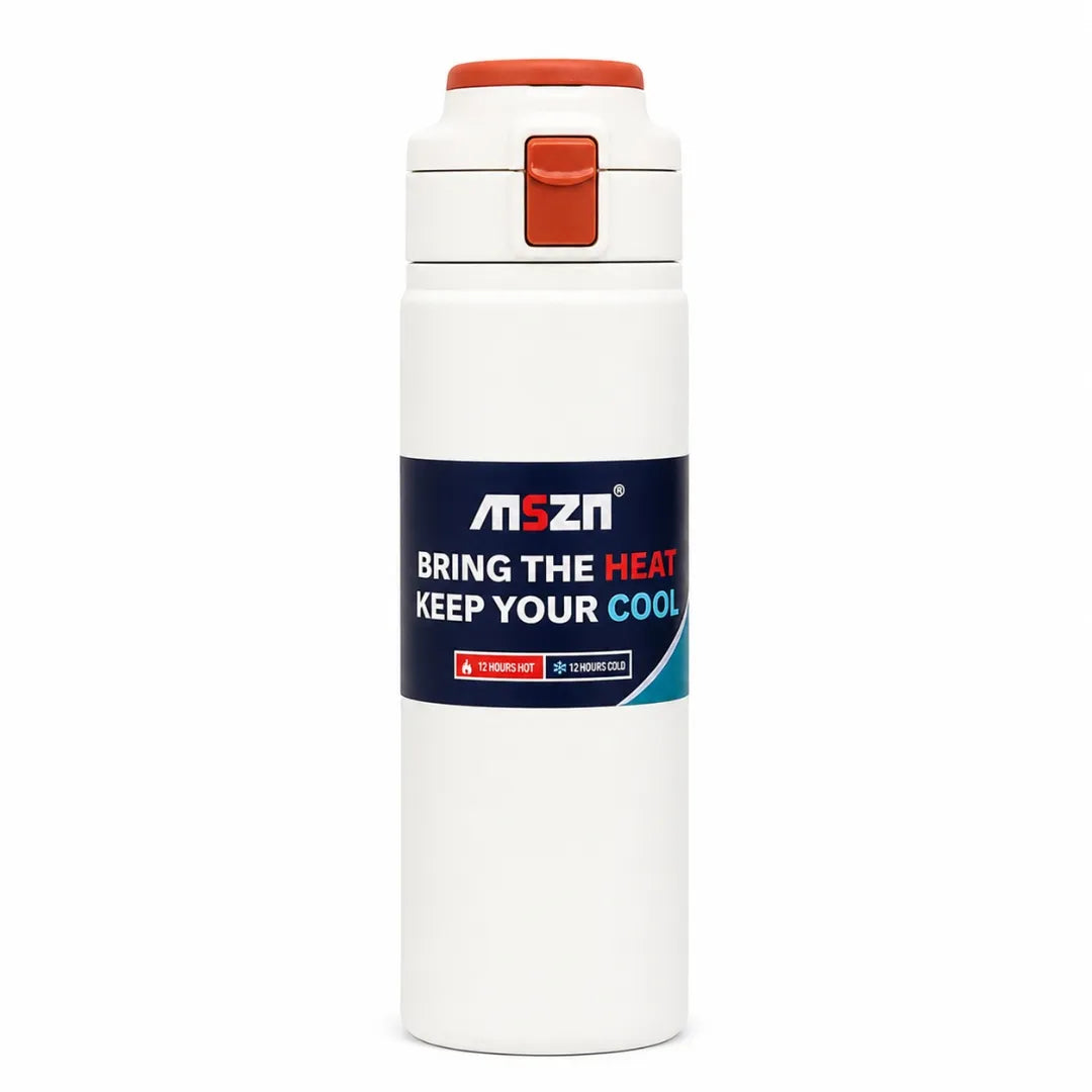 Termo Portátil 600ML En Acero Inoxidable Con Pitillo Y Aislamiento Térmico 6122